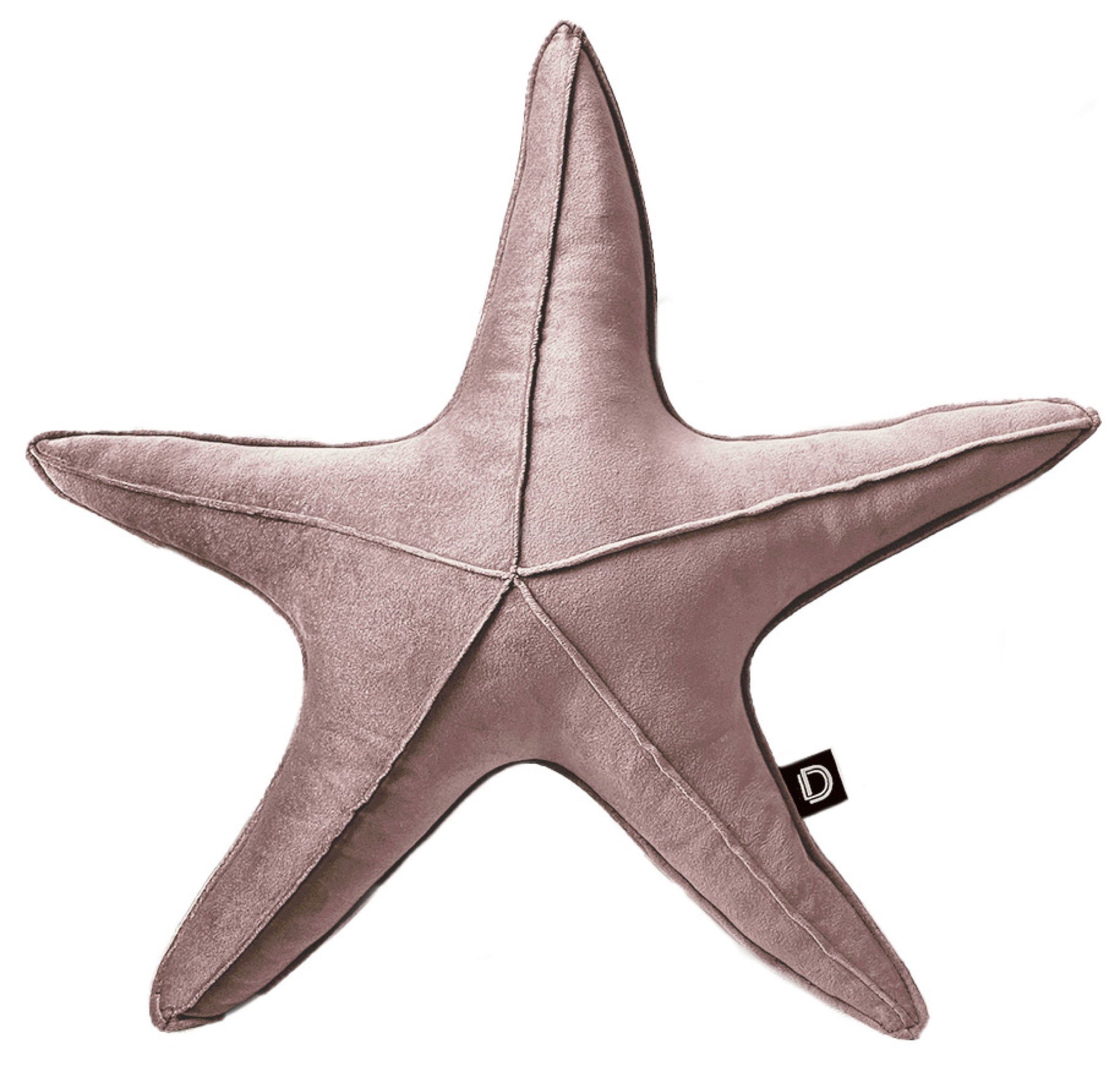 Poduszka dekoracyjna Velvet 50 cm rozgwiazda jasny róż
