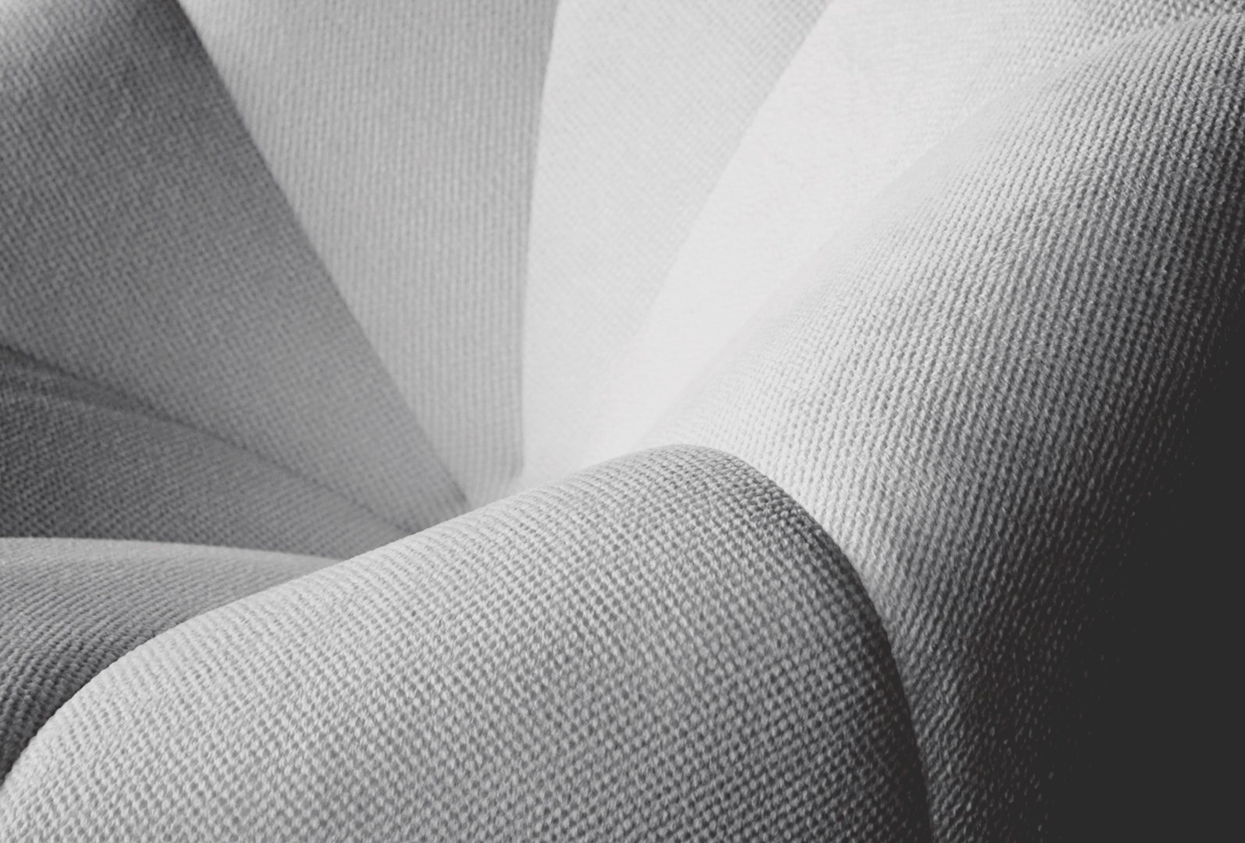 Fotel obrotowy Pumpkini z pufą szary plecionka hydrofobowa