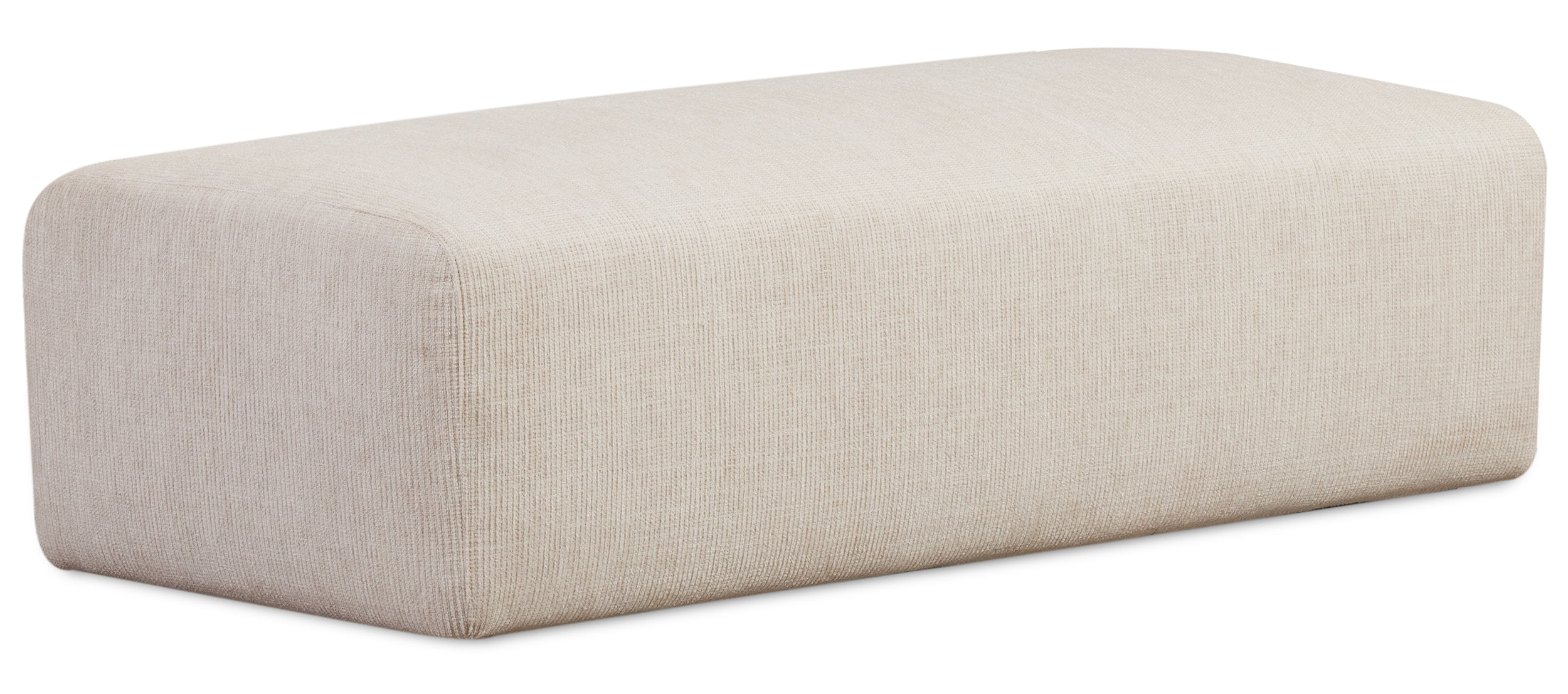 Sofa modułowa Pyllomi z pufą ciepłobeżowa plecionka