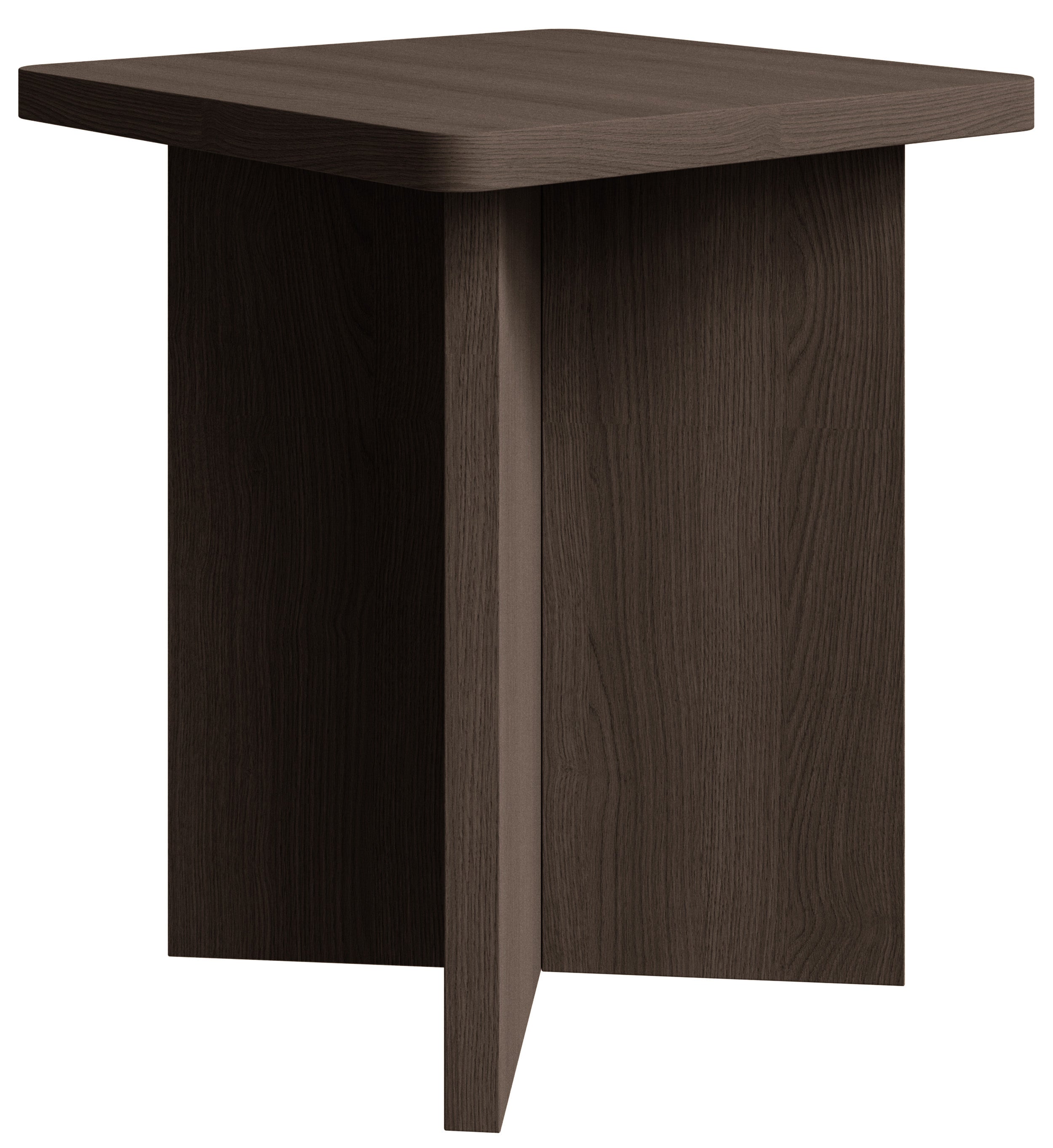 Stolik kawowy Qubeo kwadratowy 42 cm jesion prestige bronze
