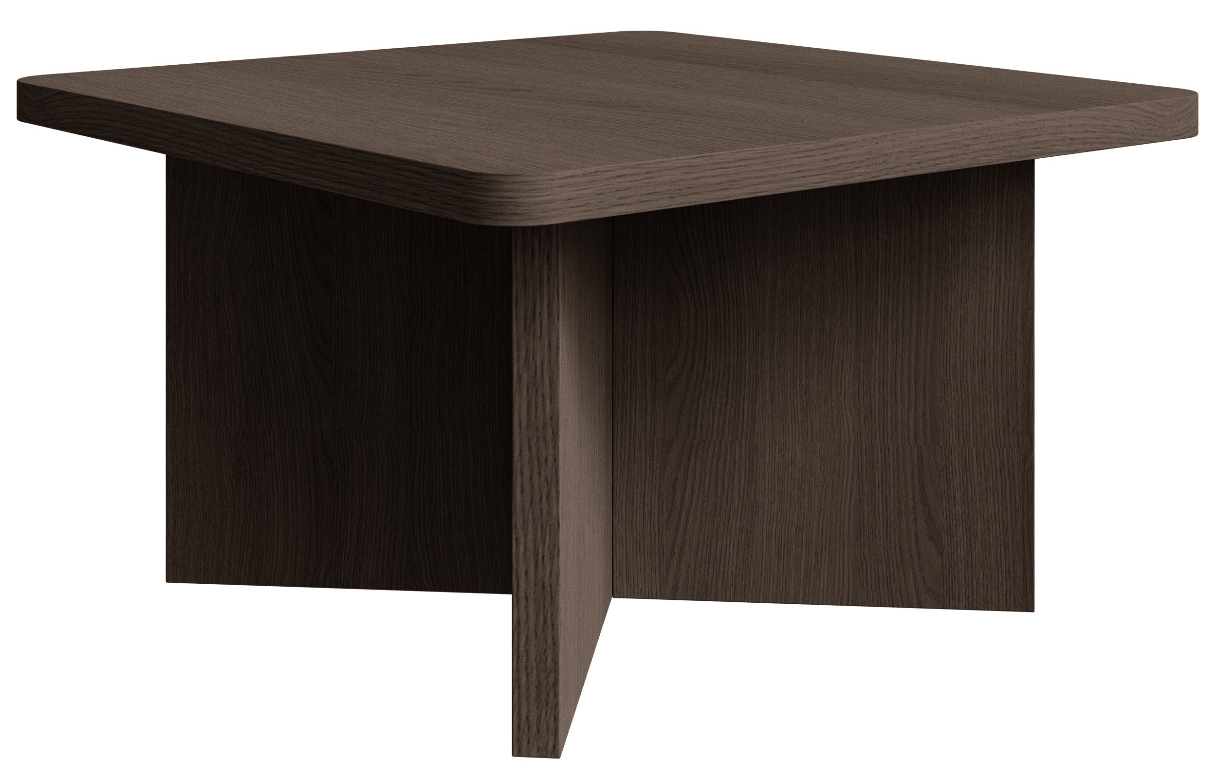 Stolik kawowy Qubeo kwadratowy 60 cm jesion prestige bronze