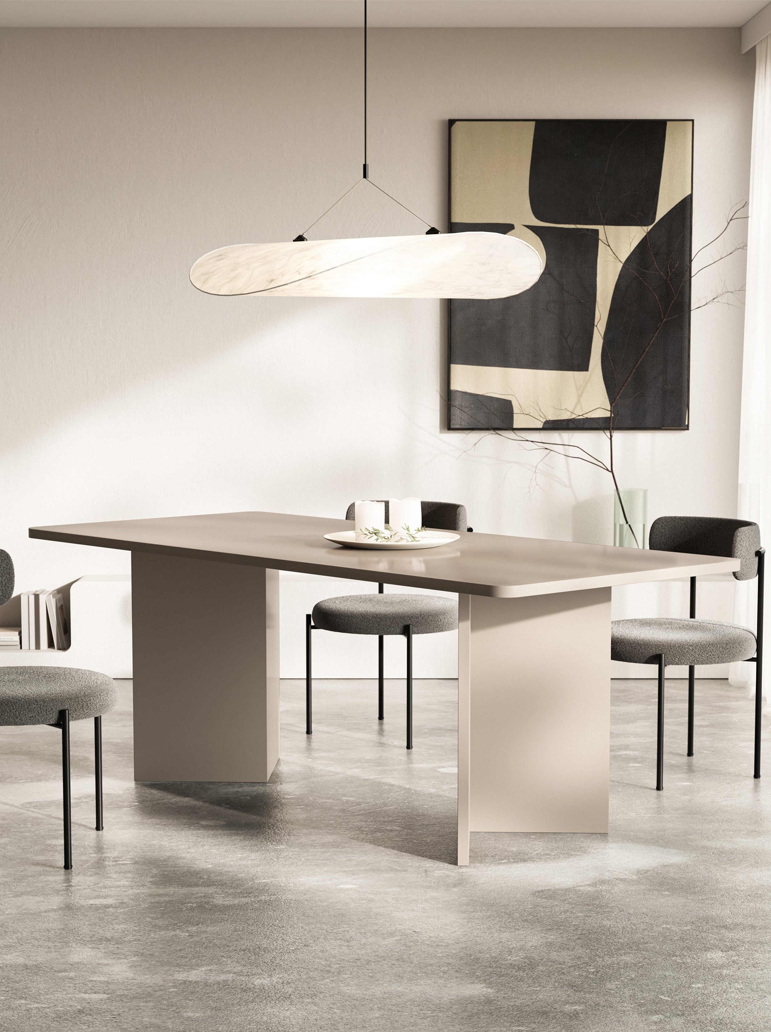 Stół do jadalni Qubeo 204x90 cm kaszmir