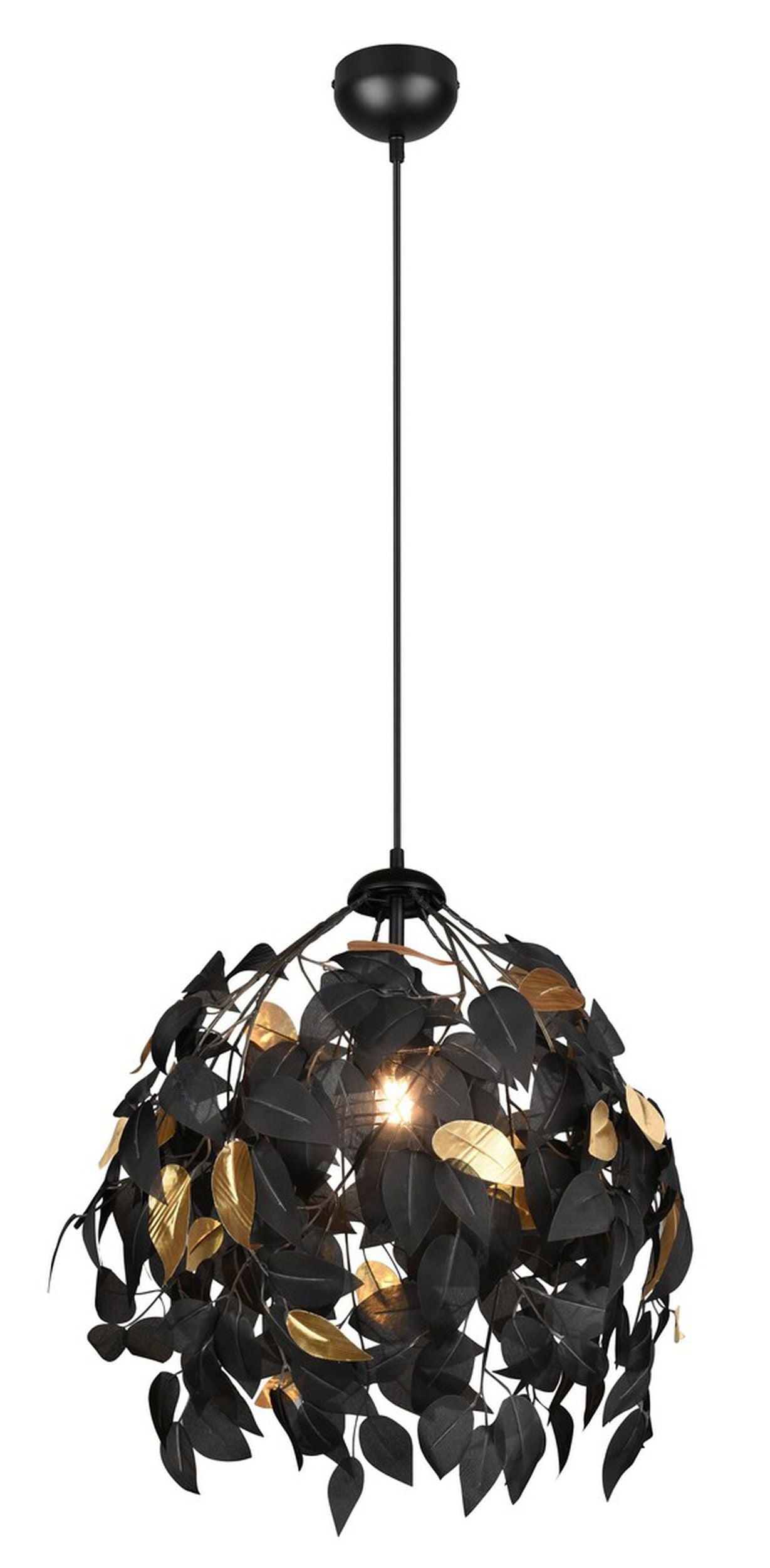 Lampa wisząca Leavy x1 czarna
