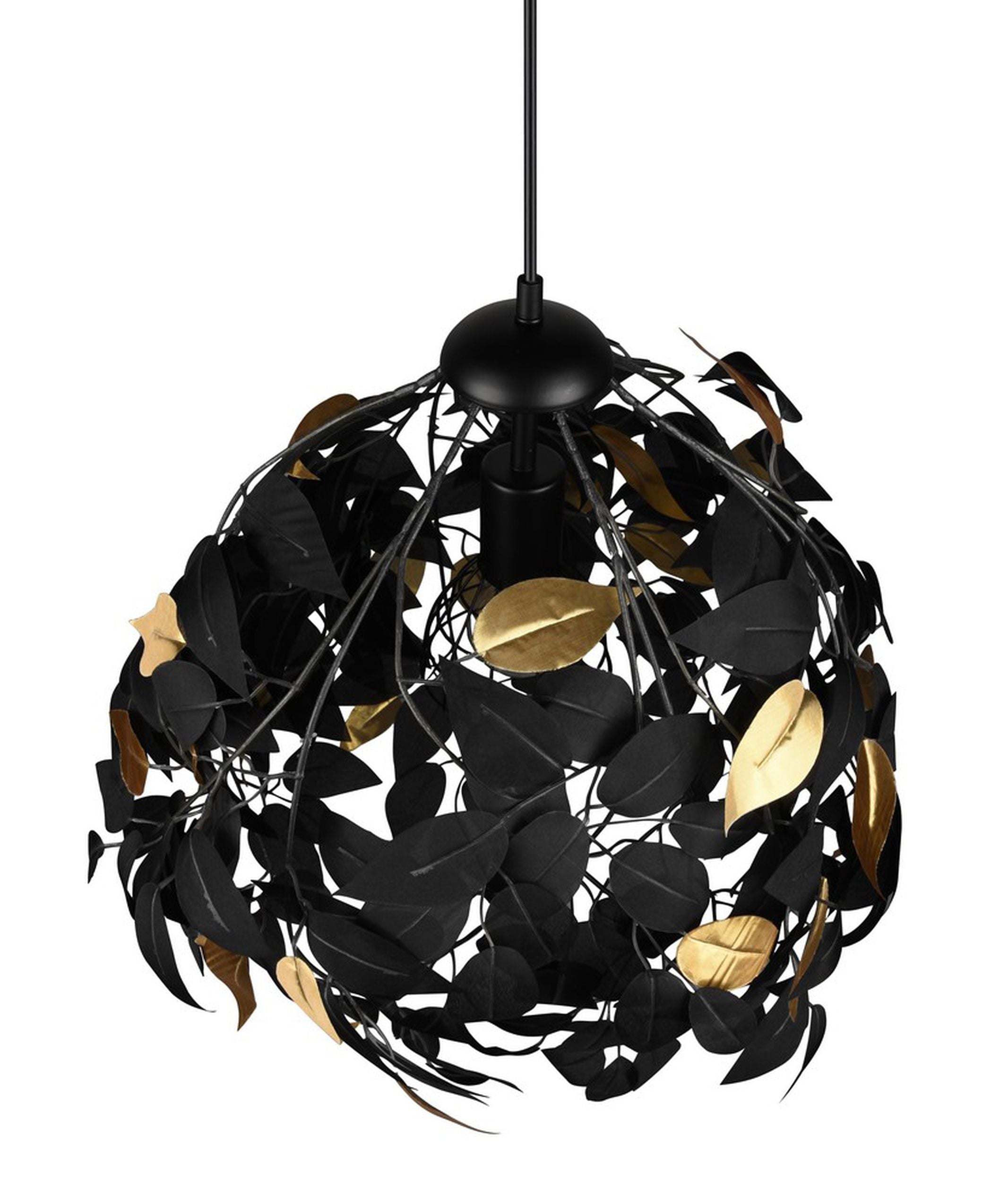 Lampa wisząca Leavy x1 czarna