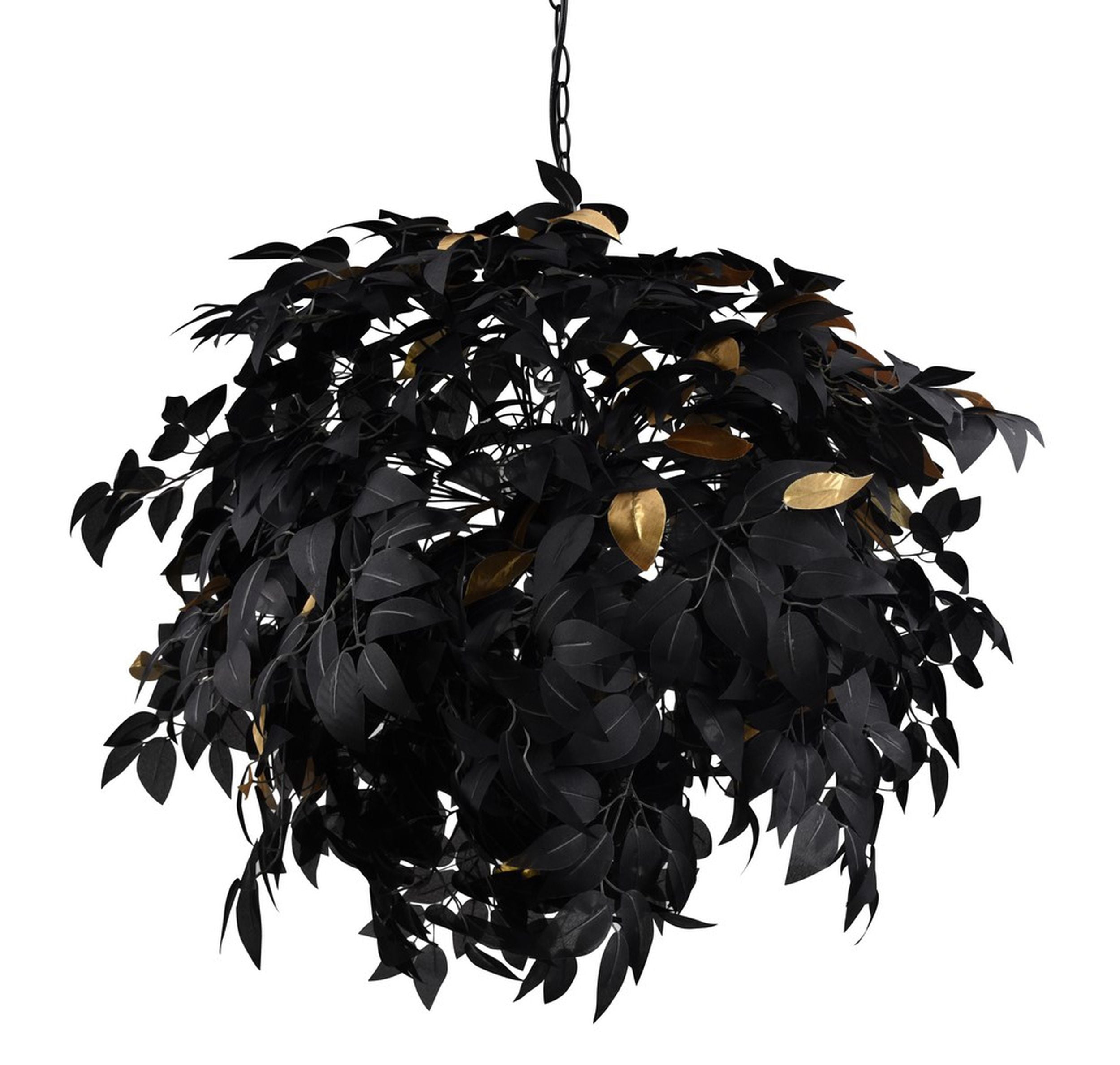 Lampa wisząca Leavy x4 czarna