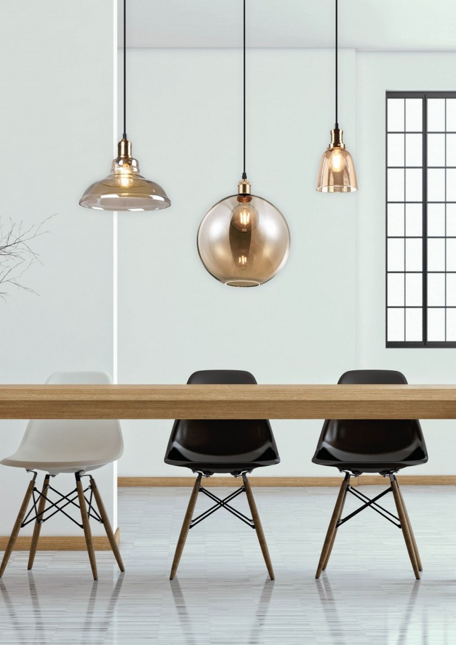 Lampa wisząca Aldo x1 złota