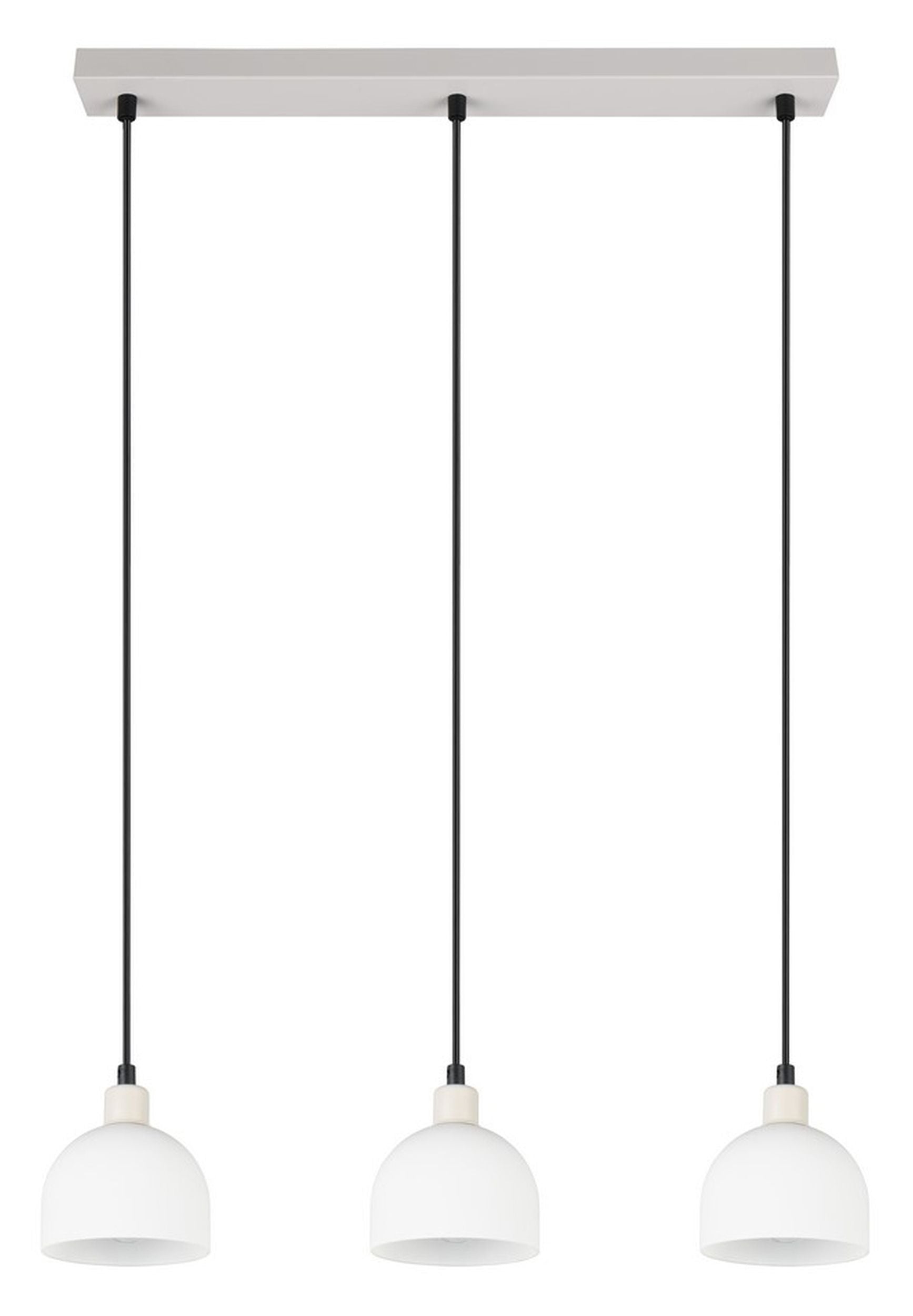 Lampa wisząca Molly x3 szara