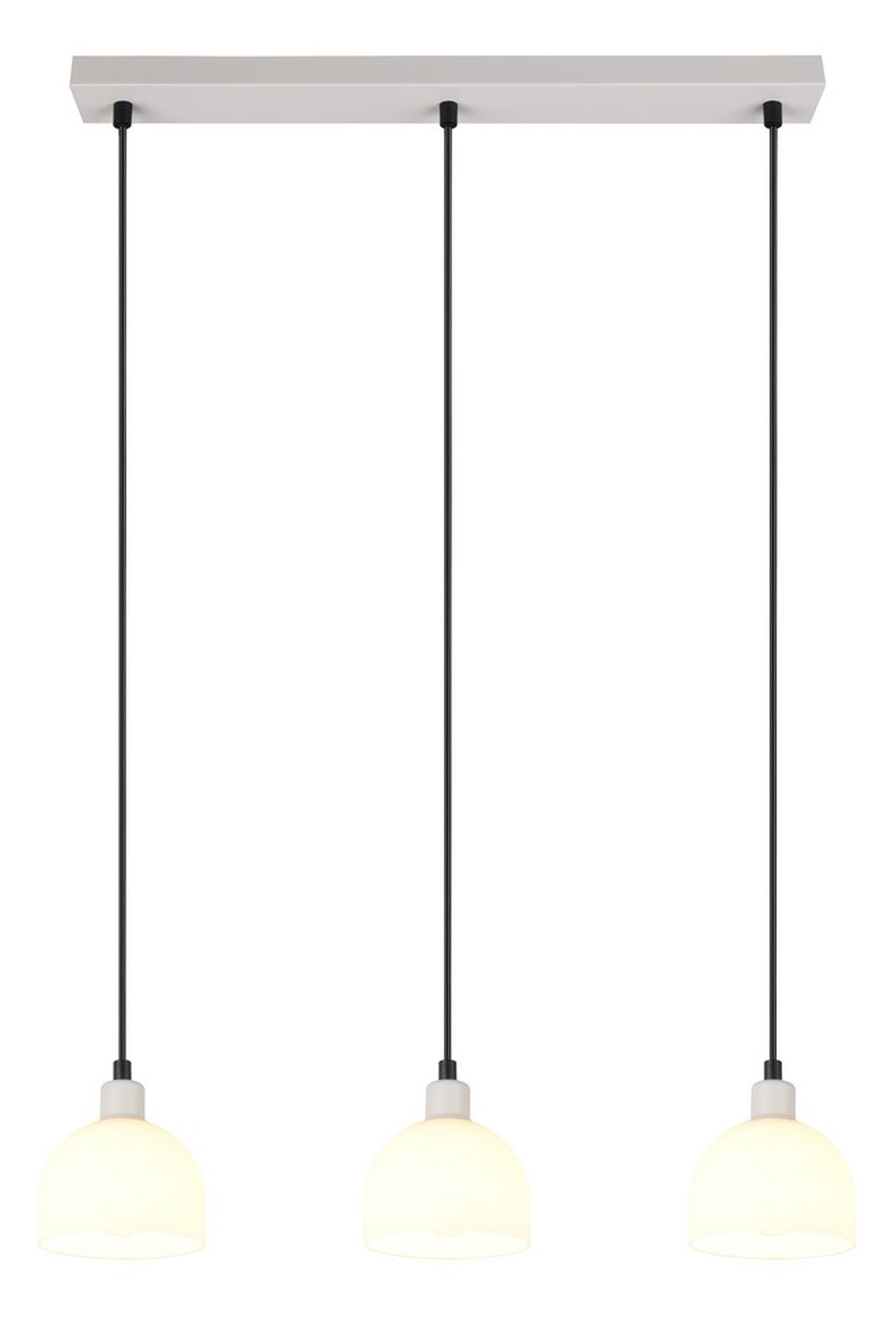 Lampa wisząca Molly x3 szara