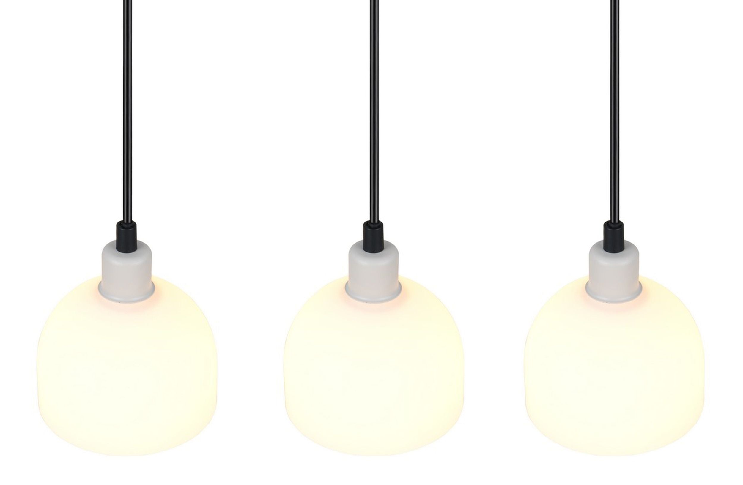 Lampa wisząca Molly x3 szara
