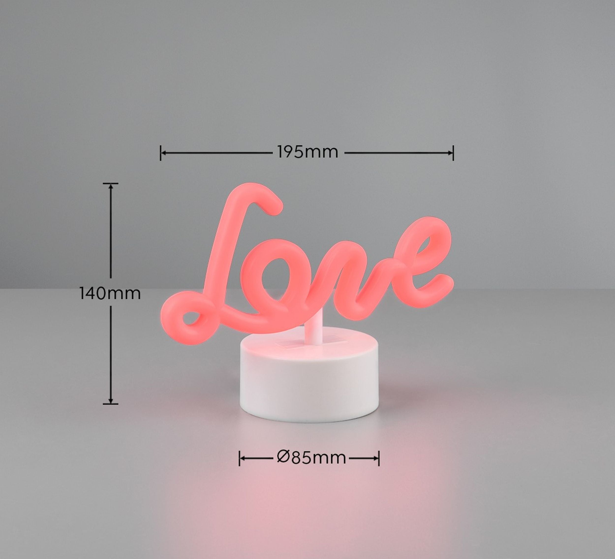 Lampa stołowa Amor LED czerwona