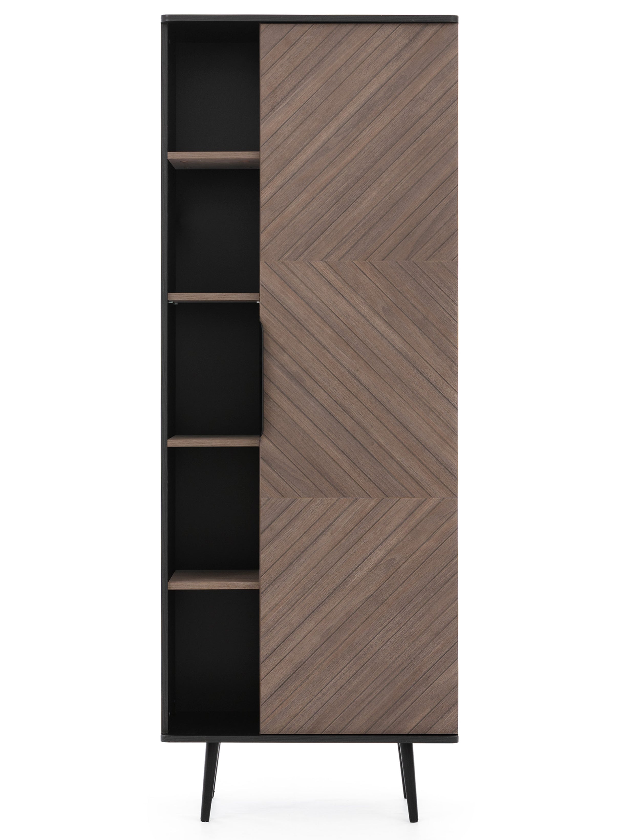 Regał Rinnili 70 cm Czarny grafit/Captains Deck