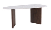 Stół do jadalni Ritony 180x90 cm mocca/ off white