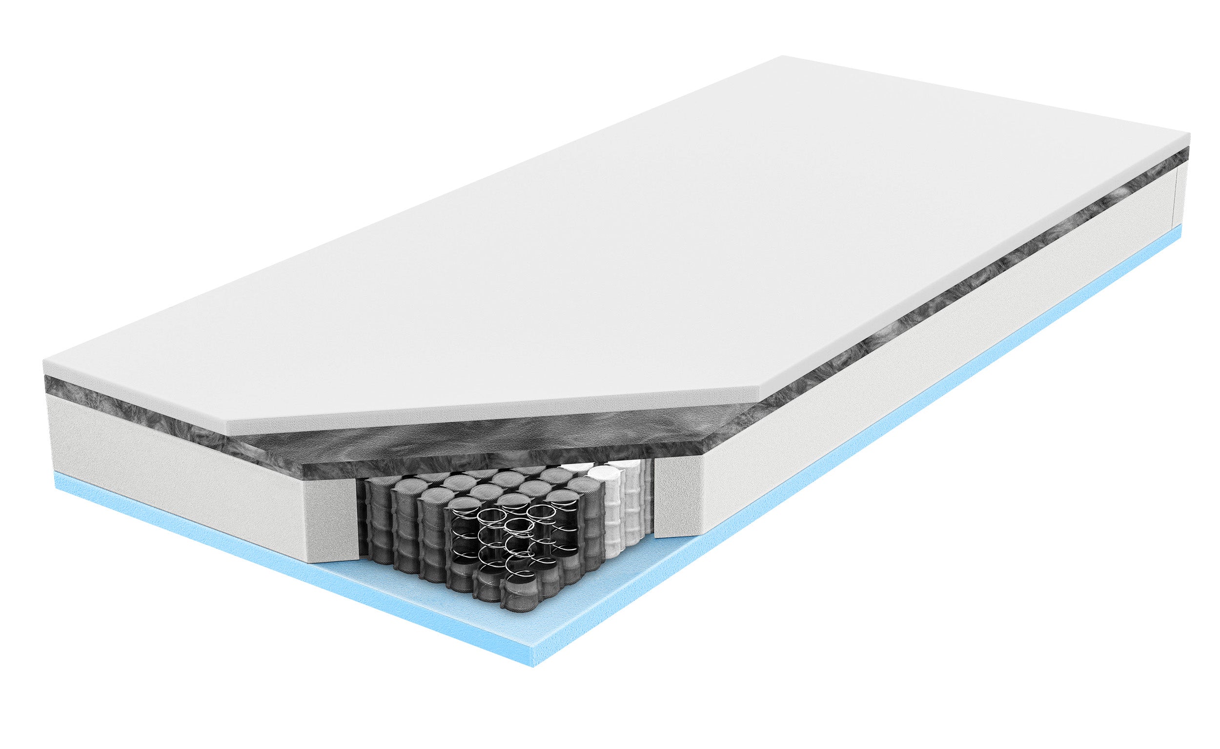 Materac kieszeniowy multipocket 90x200 cm Capalulu z pianką HR, dwustronny
