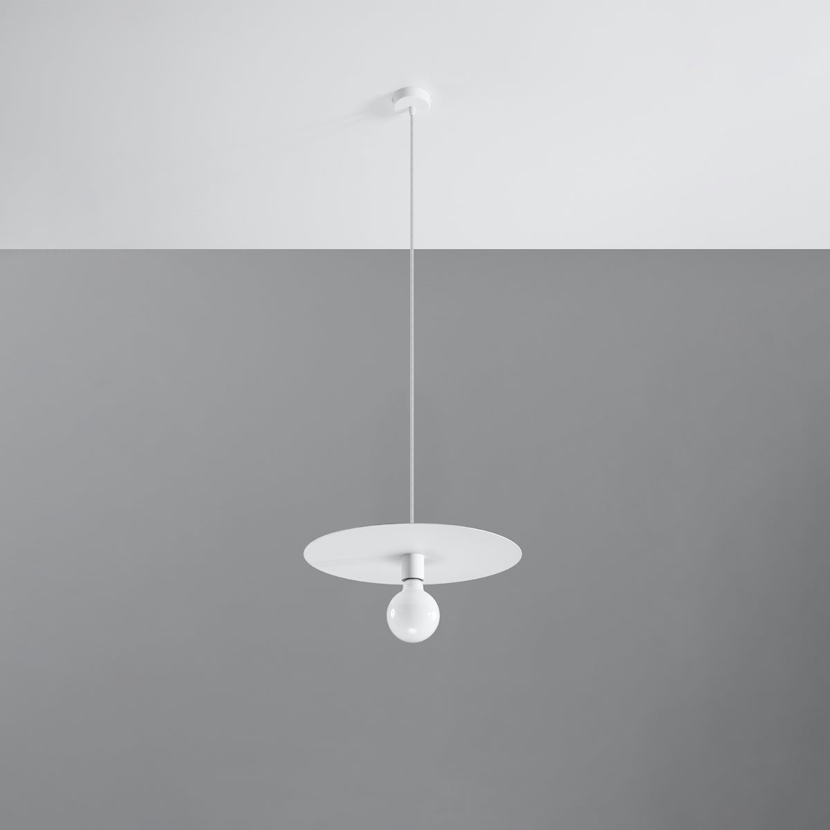 Lampa wisząca Saturit biała