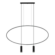 Lampa wisząca Sancing 131 cm czarna