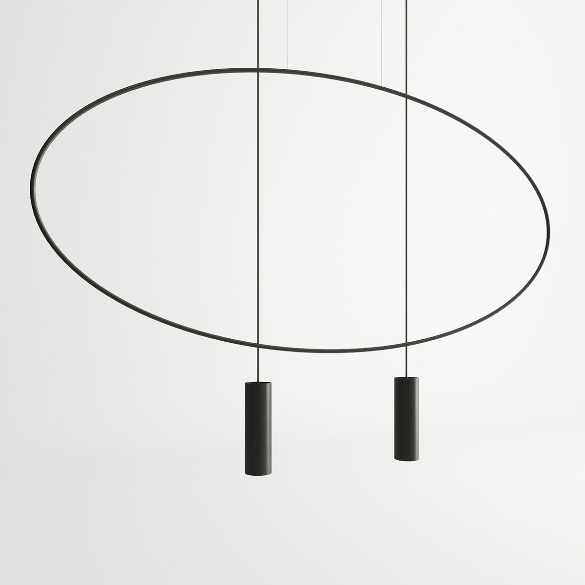 Lampa wisząca Sancing 131 cm czarna