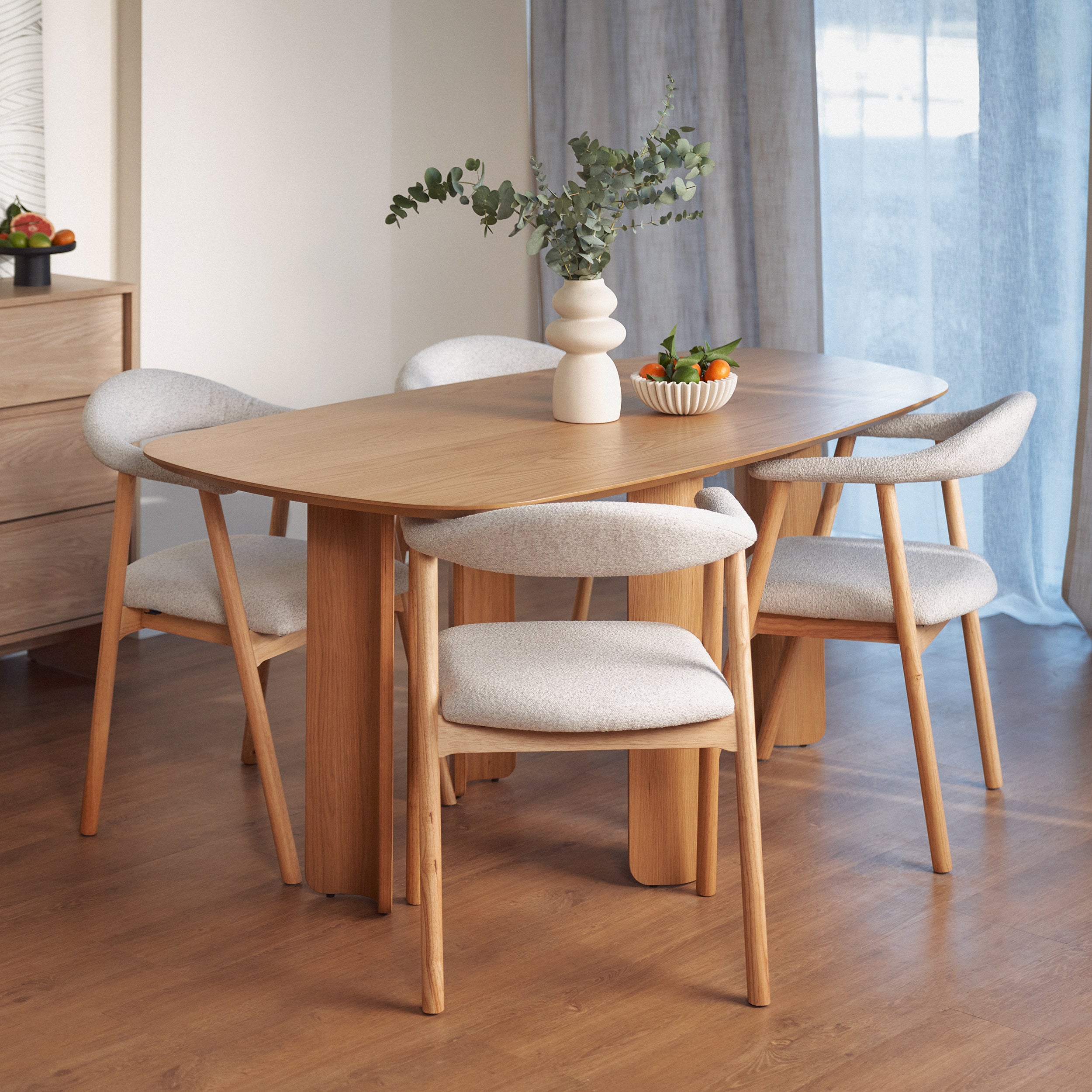Stół do jadalni Calnes 180x90 cm dąb naturalny
