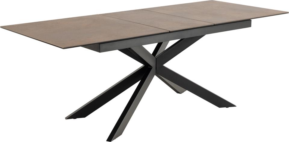 Stół do jadalni Shimess ceramiczny blat rozkładany o wzorze brązowej rdzy 168-210 cm