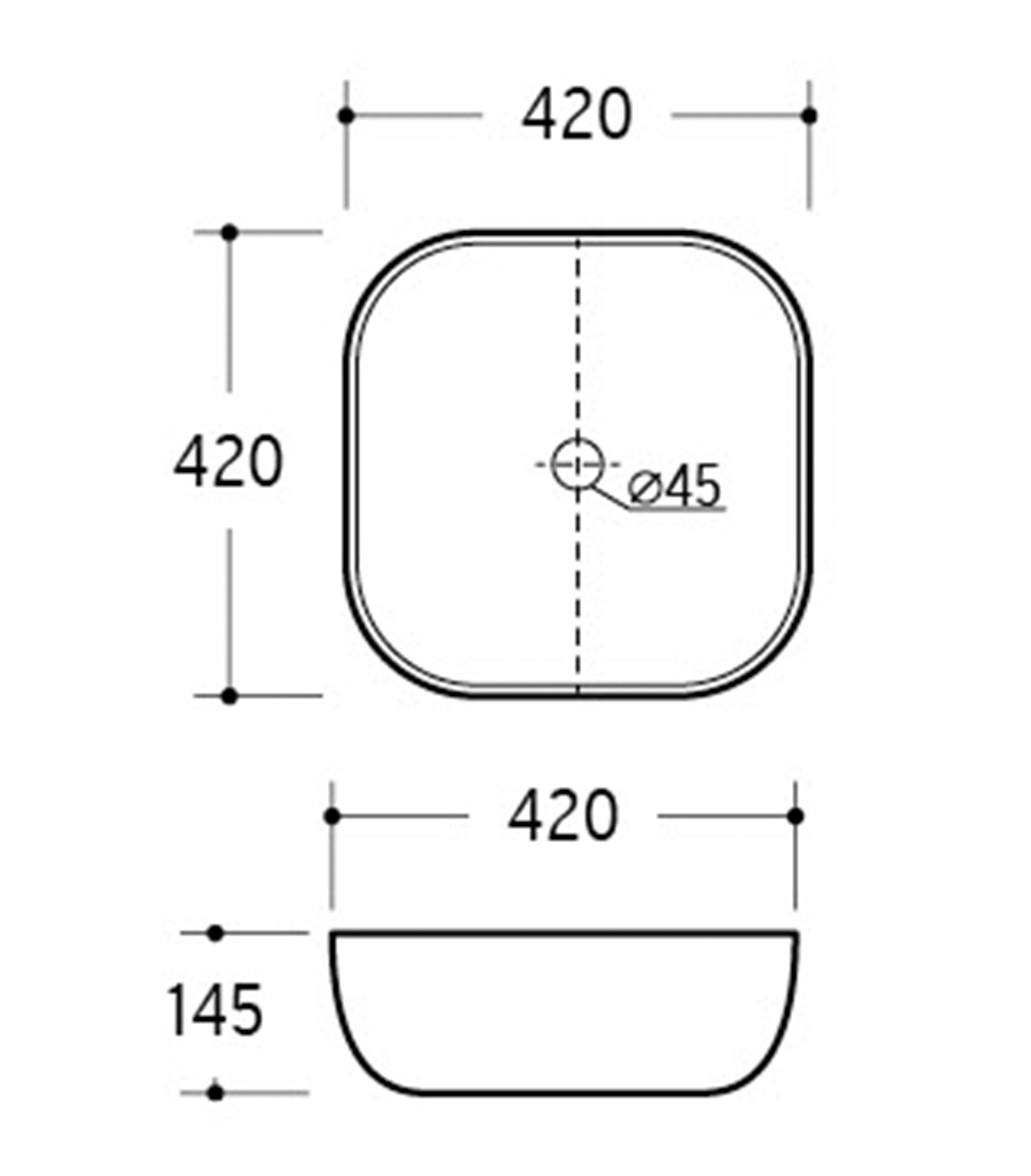 Szafka łazienkowa dwuszufladowa Temirni z otwartymi półkami i umywalką nablatową 80 cm czarna/dąb wotan