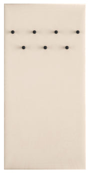 Wieszak ścienny tapicerowany Caletto 68 cm beżowy
