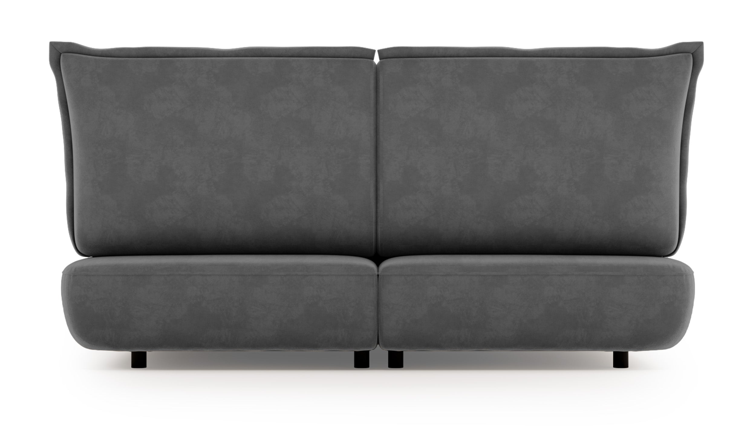 Łóżko tapicerowane 140x200 cm Borbela ciemnoszare łatwoczyszczące