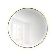 Lustro z podświetleniem led Bright Premium średnica 100 cm srebrne/ ciepła barwa światła
