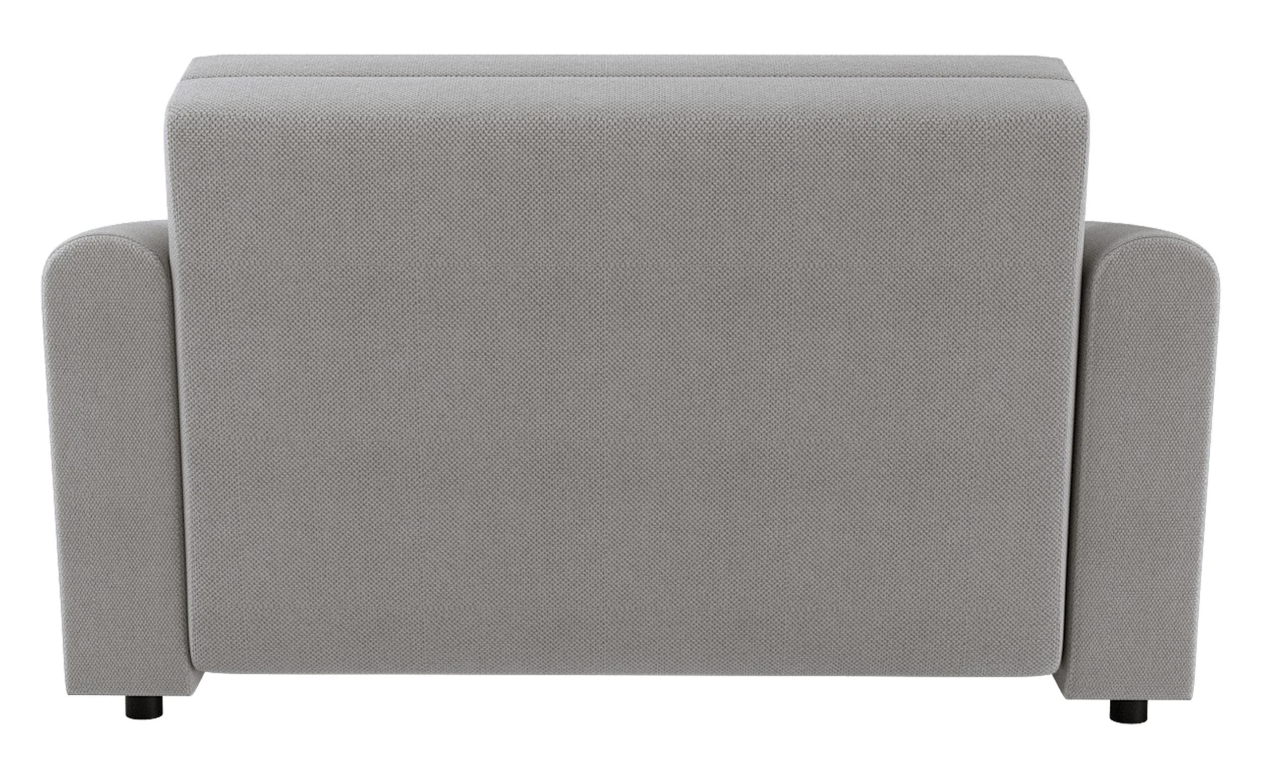 Kanapa rozkładana dwuosobowa Stevio 150 cm z pojemnikiem szara szenil hydrofobowy