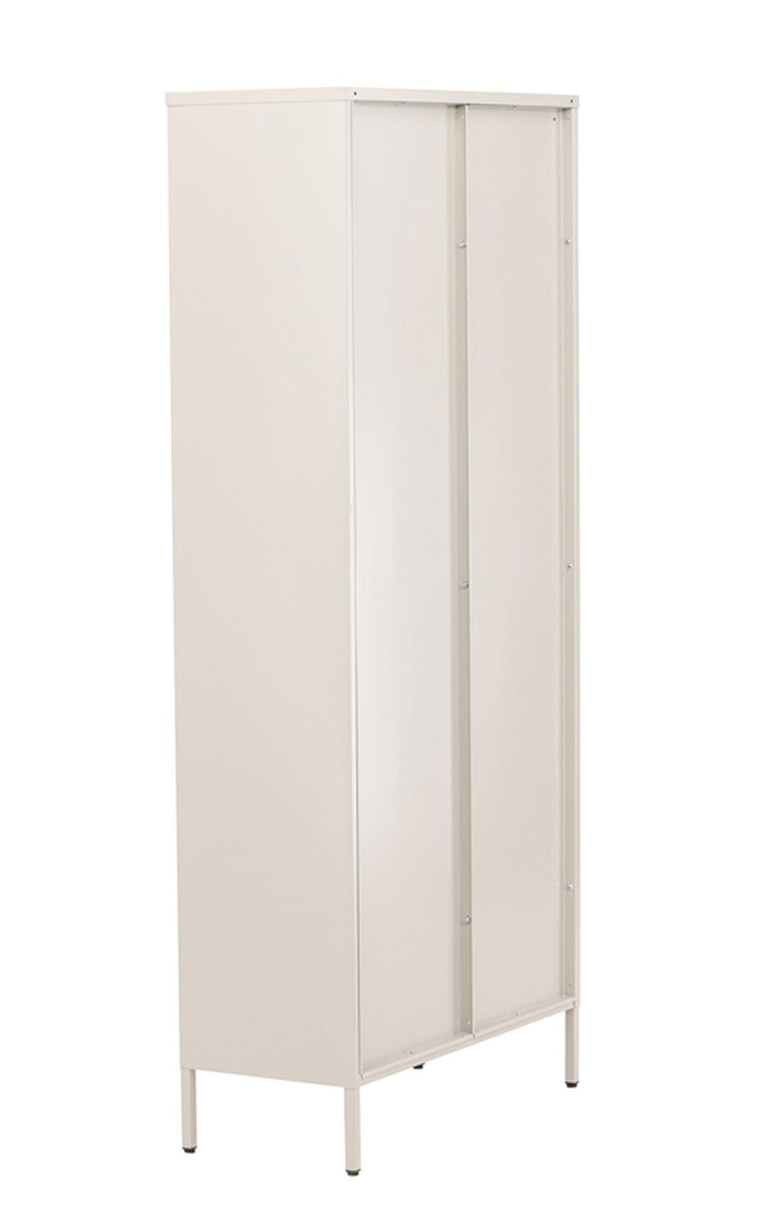 Witryna dwudrzwiowa Bequiti 180x80 cm wysoka beżowa