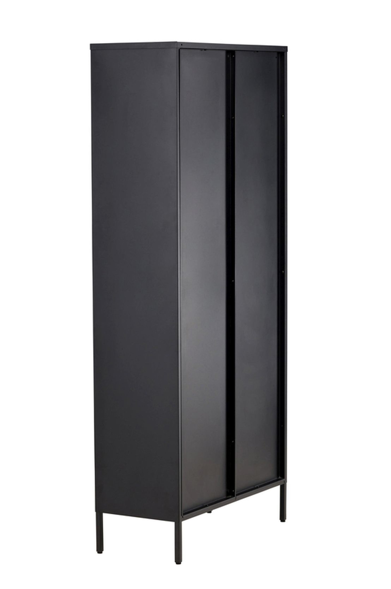 Witryna dwudrzwiowa Bequiti 180x80 cm wysoka czarna