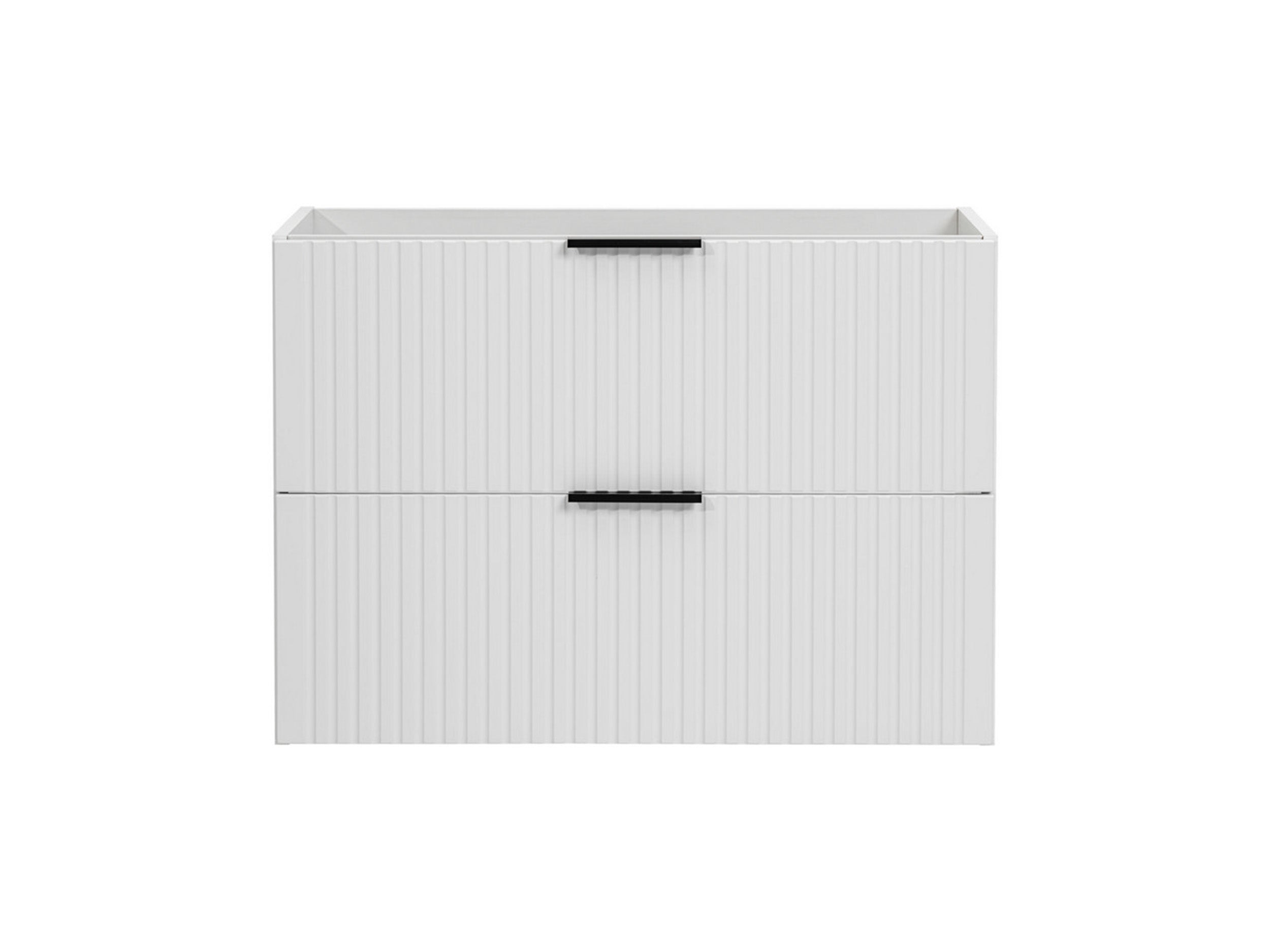 Szafka pod umywalkę Temirni 80 cm wisząca biała lamele