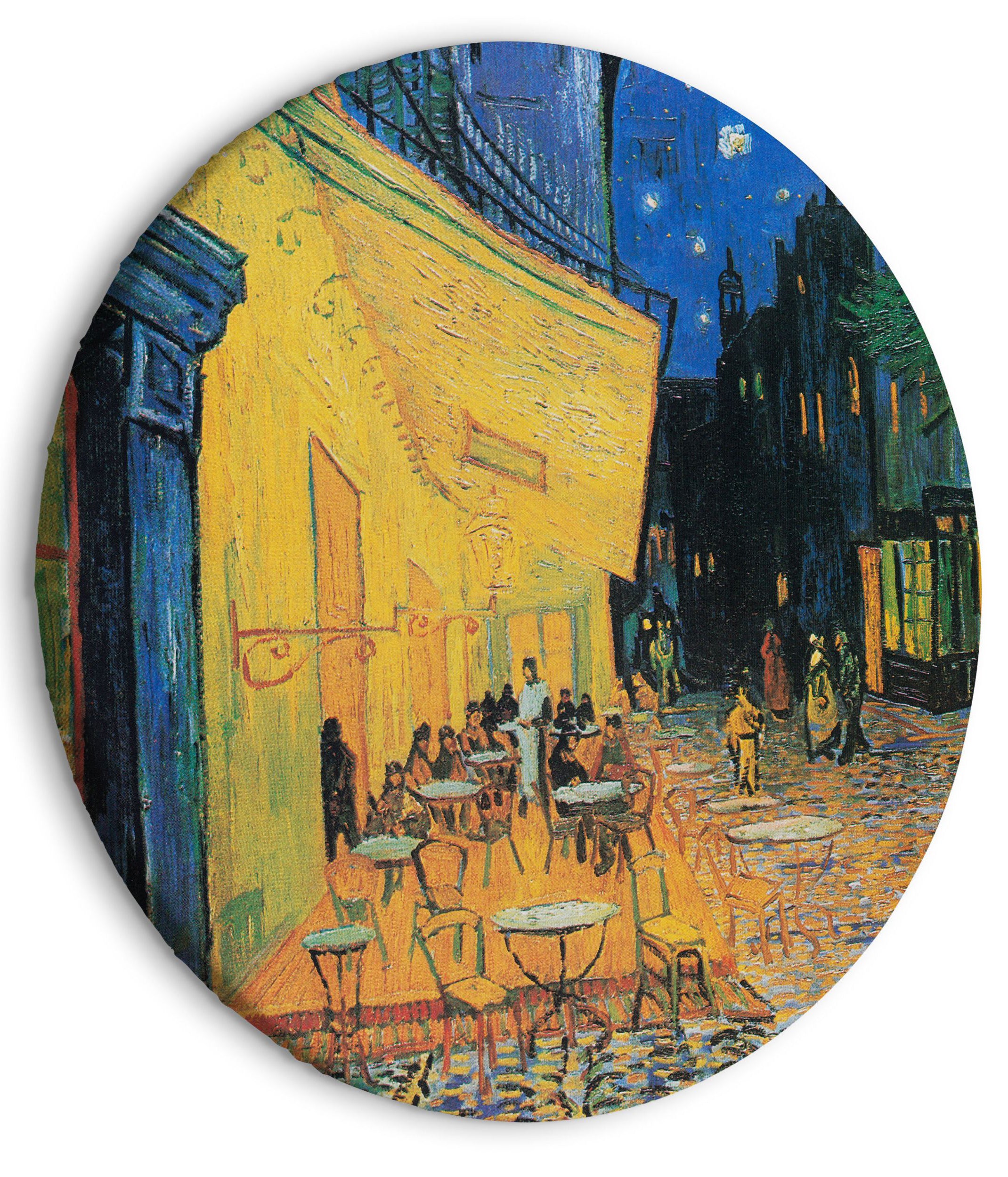 Obraz okrągły Taras kawiarni w nocy Vincent van Gogh średnica 40 cm