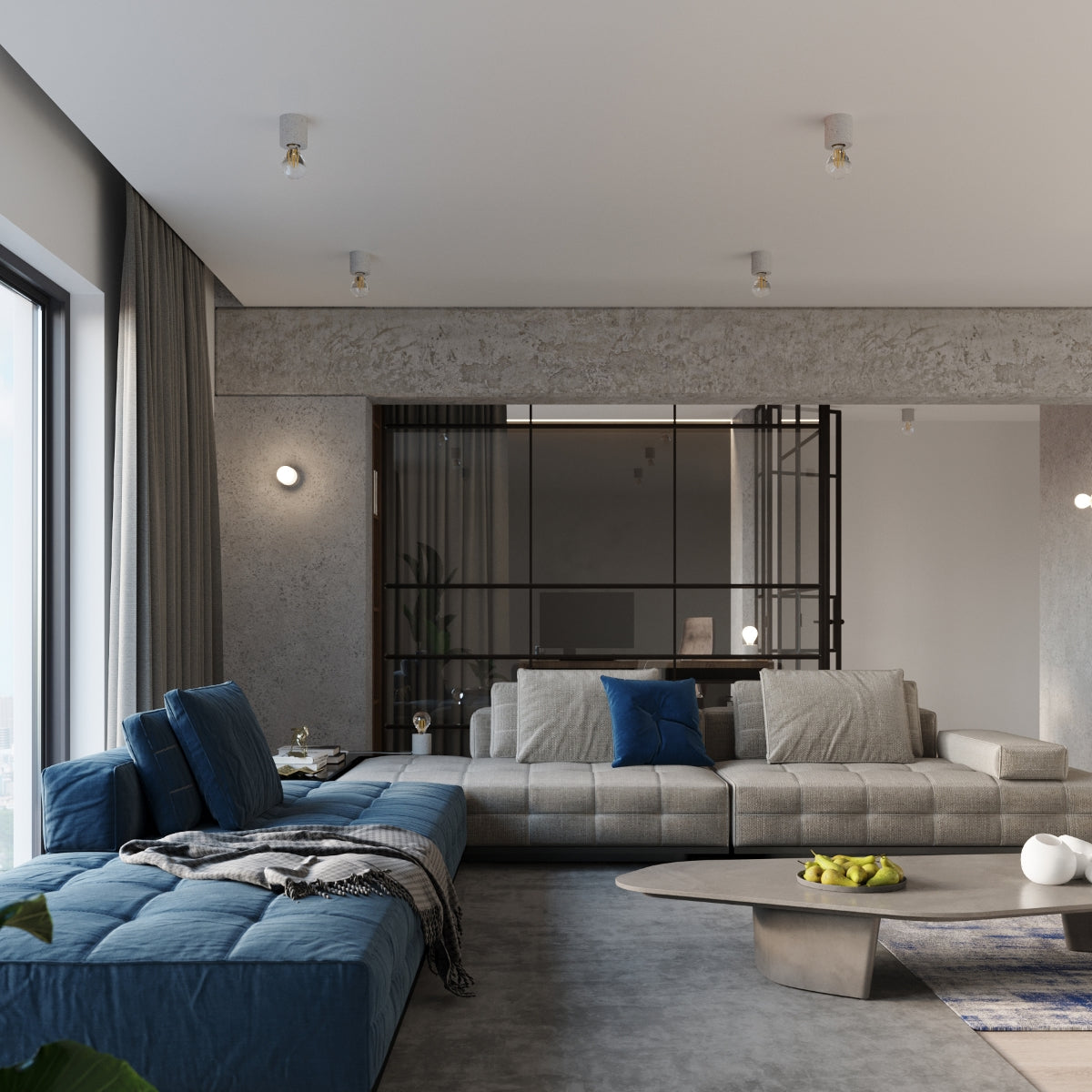 Lampka na biurko Toweave beton