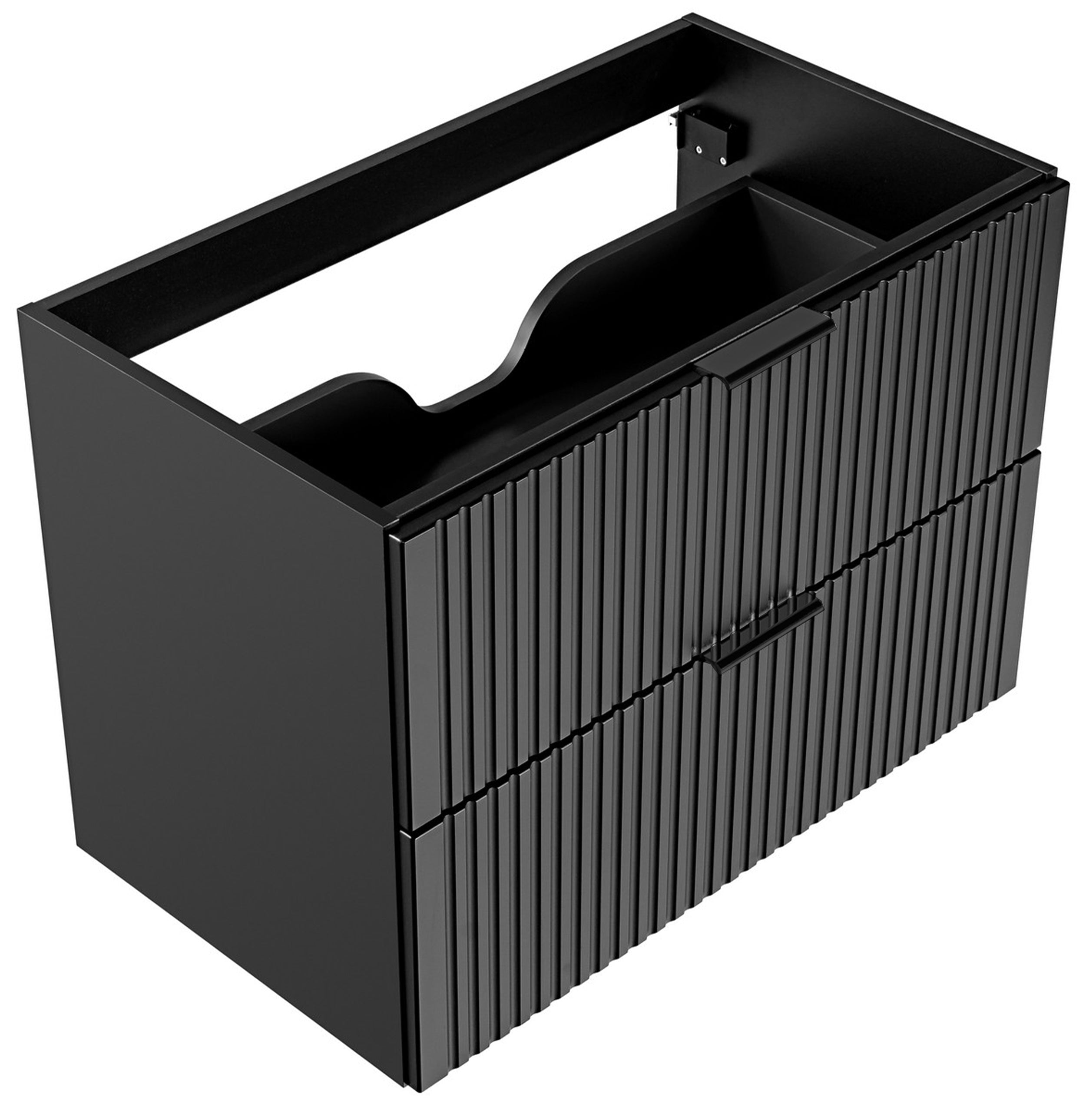 Szafka pod umywalkę Temirni 80 cm czarna lamele