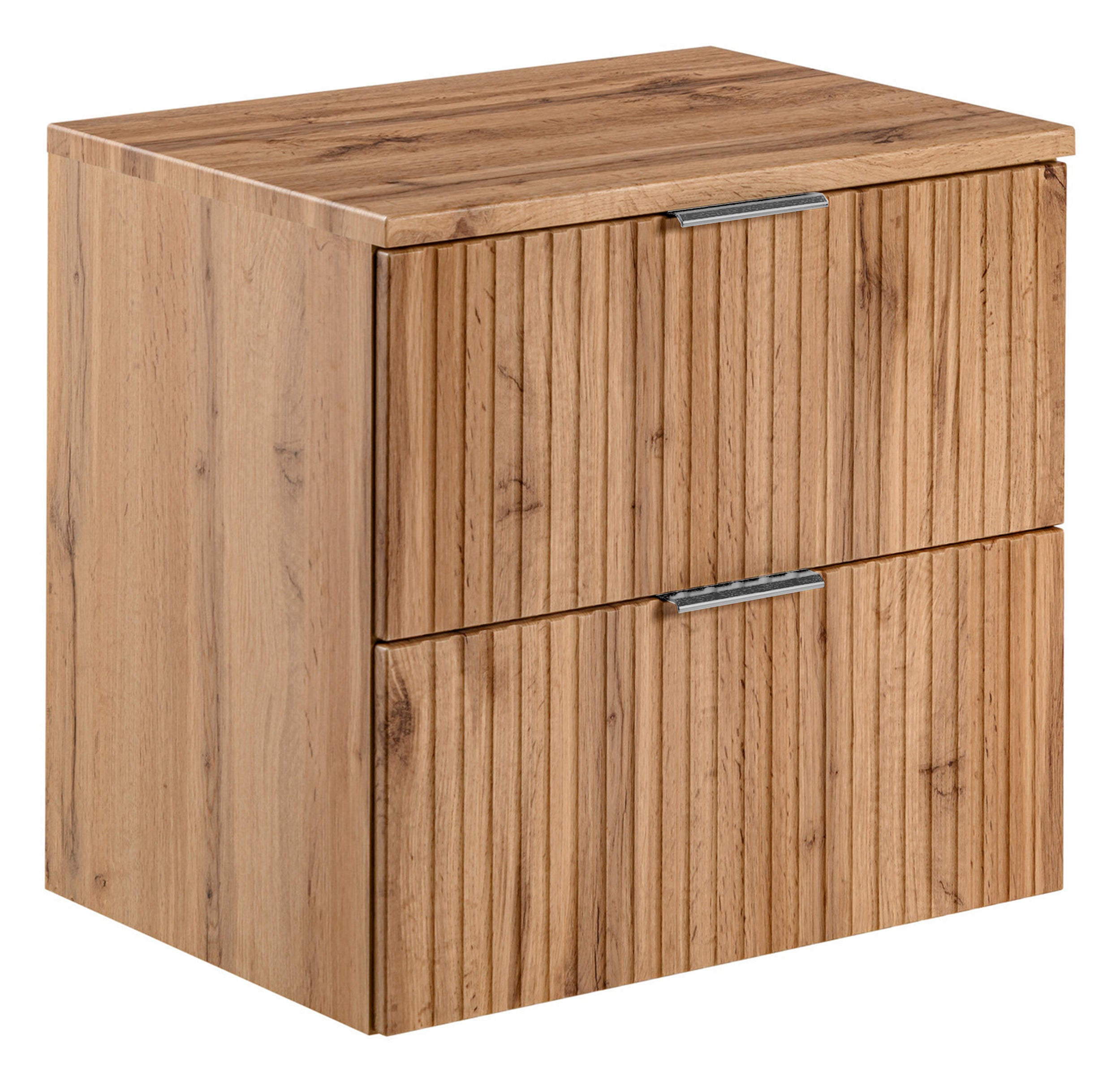 Szafka pod umywalkę Temirni 60 cm dąb wotan lamele z blatem