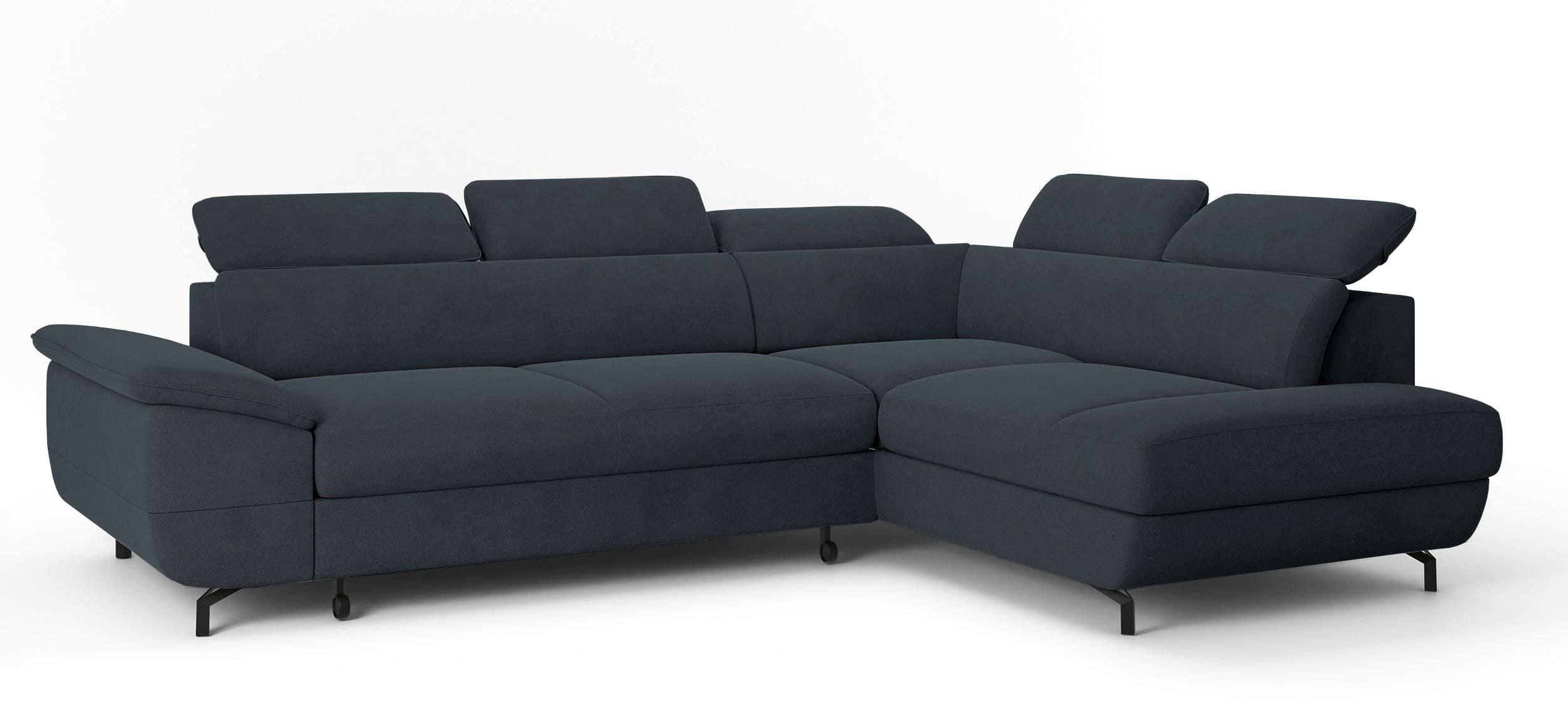 Łóżko tapicerowane 180x200 cm Sonvivo z pojemnikiem na pościel ciemnozielone szenil stelaż metalowy