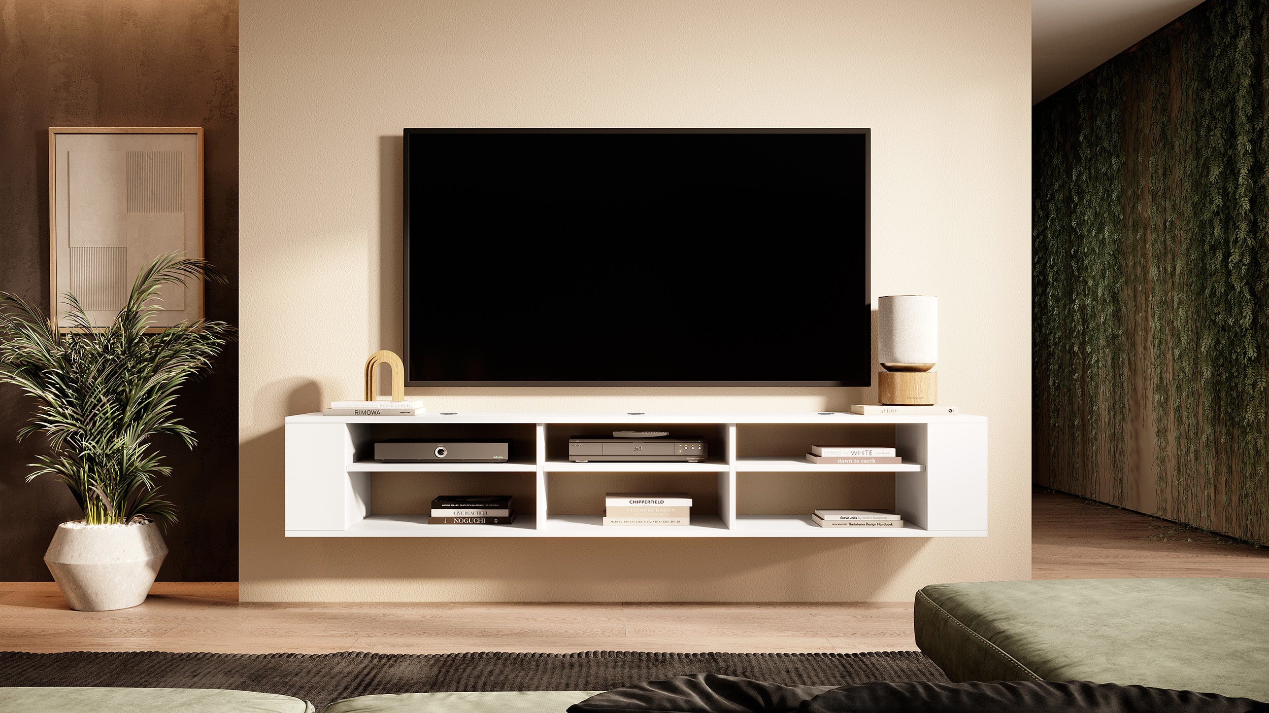 Szafka RTV Wall 175 cm Biały