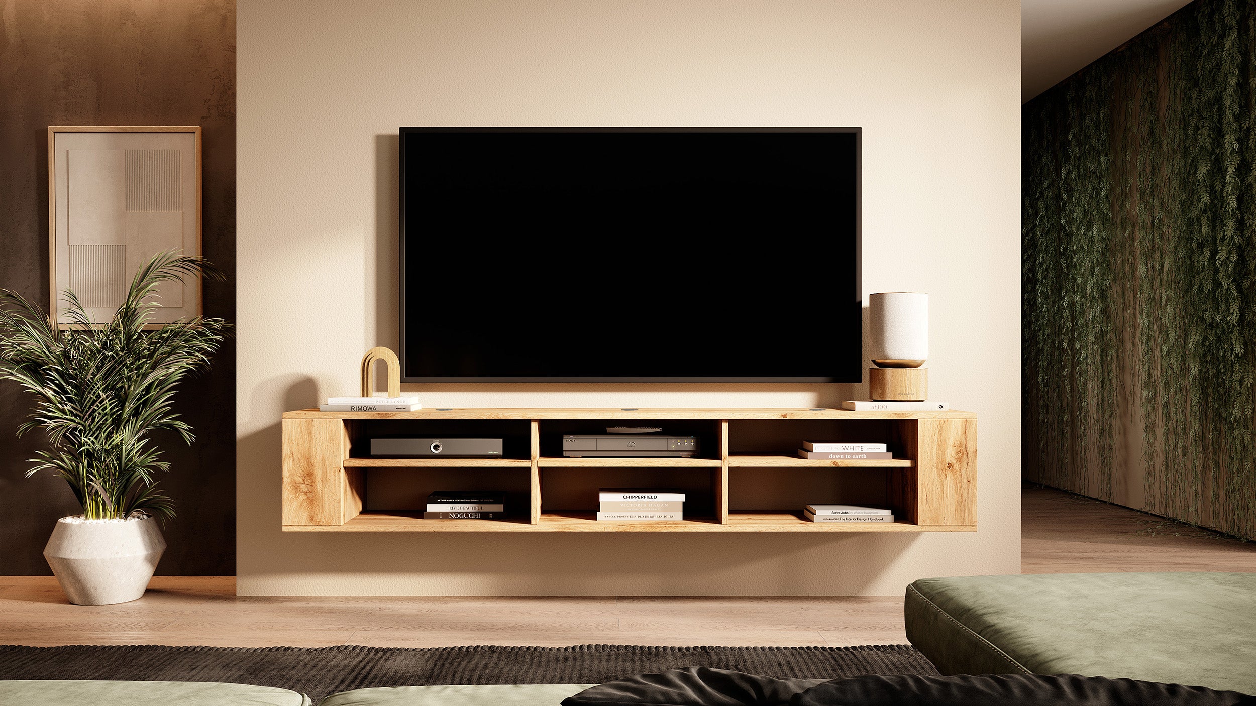 Szafka RTV Wall 175 cm Dąb wotan