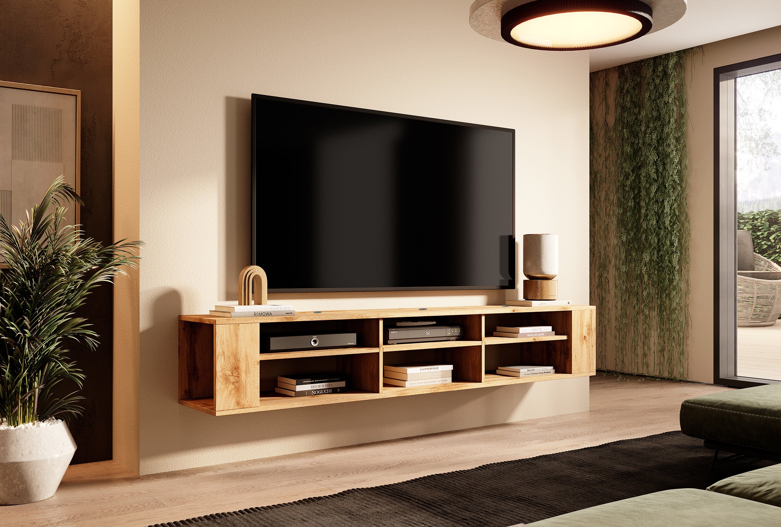 Szafka RTV Wall 175 cm Dąb wotan