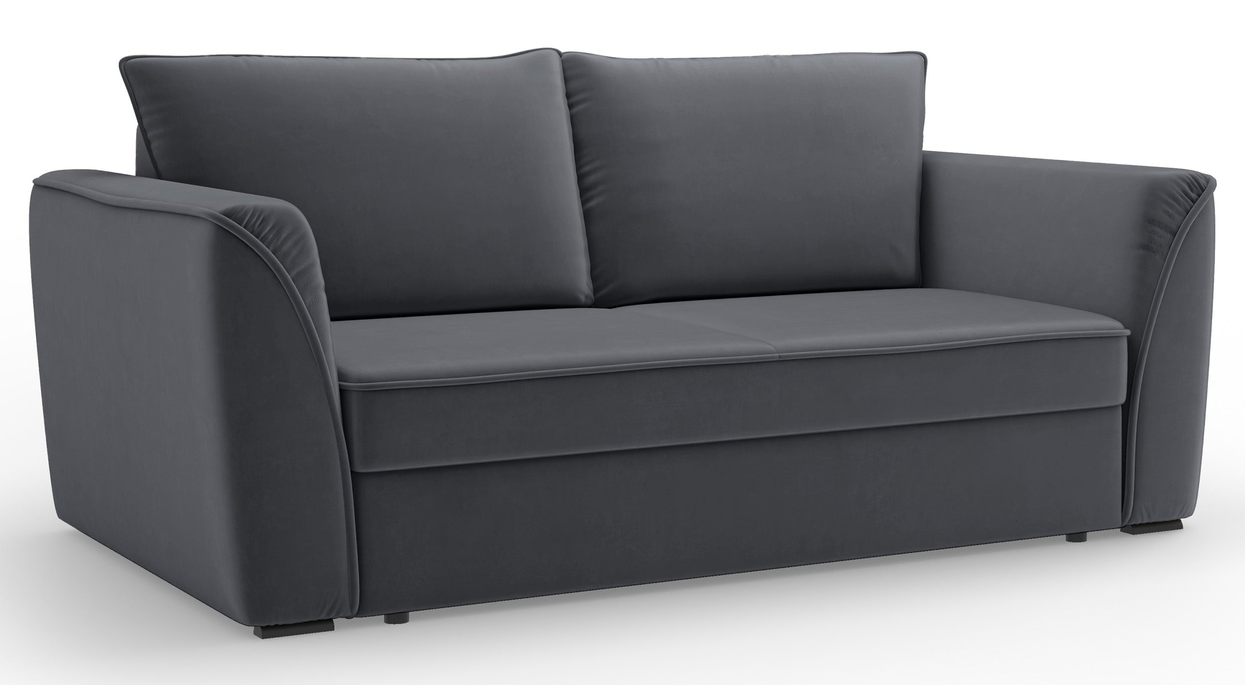 Kanapa rozkładana Viki grafitowa welur