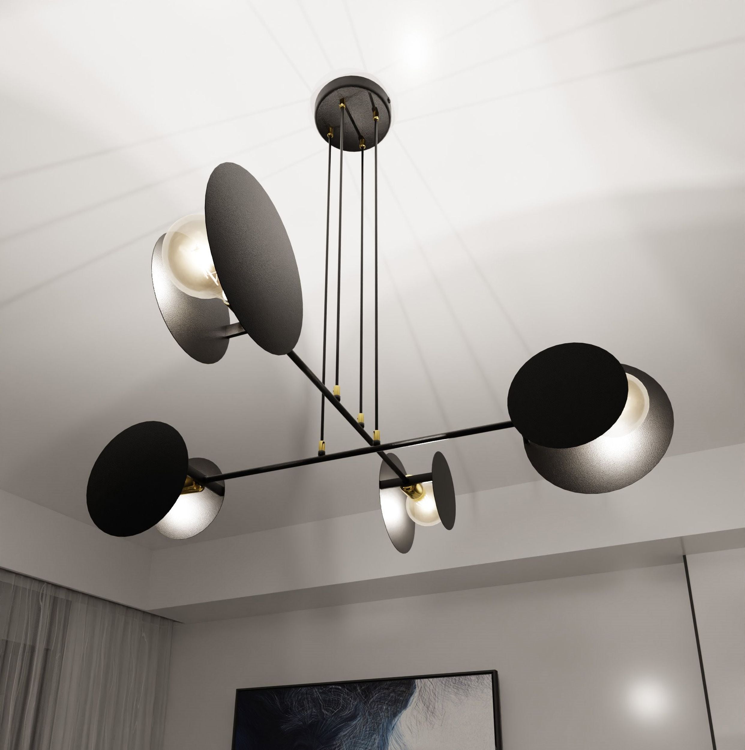 Lampa wisząca Viverone czarna