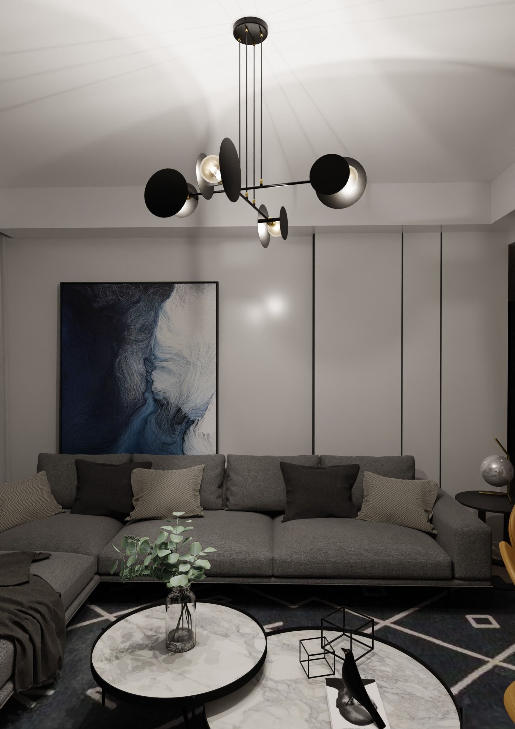 Lampa wisząca Viverone czarna