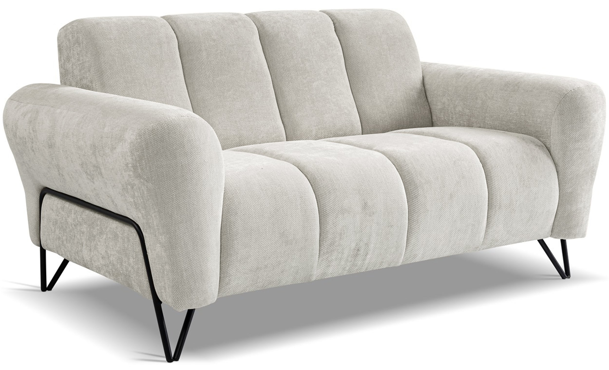 Sofa dwuosobowa Volare kremowa szenil łatwoczyszczący