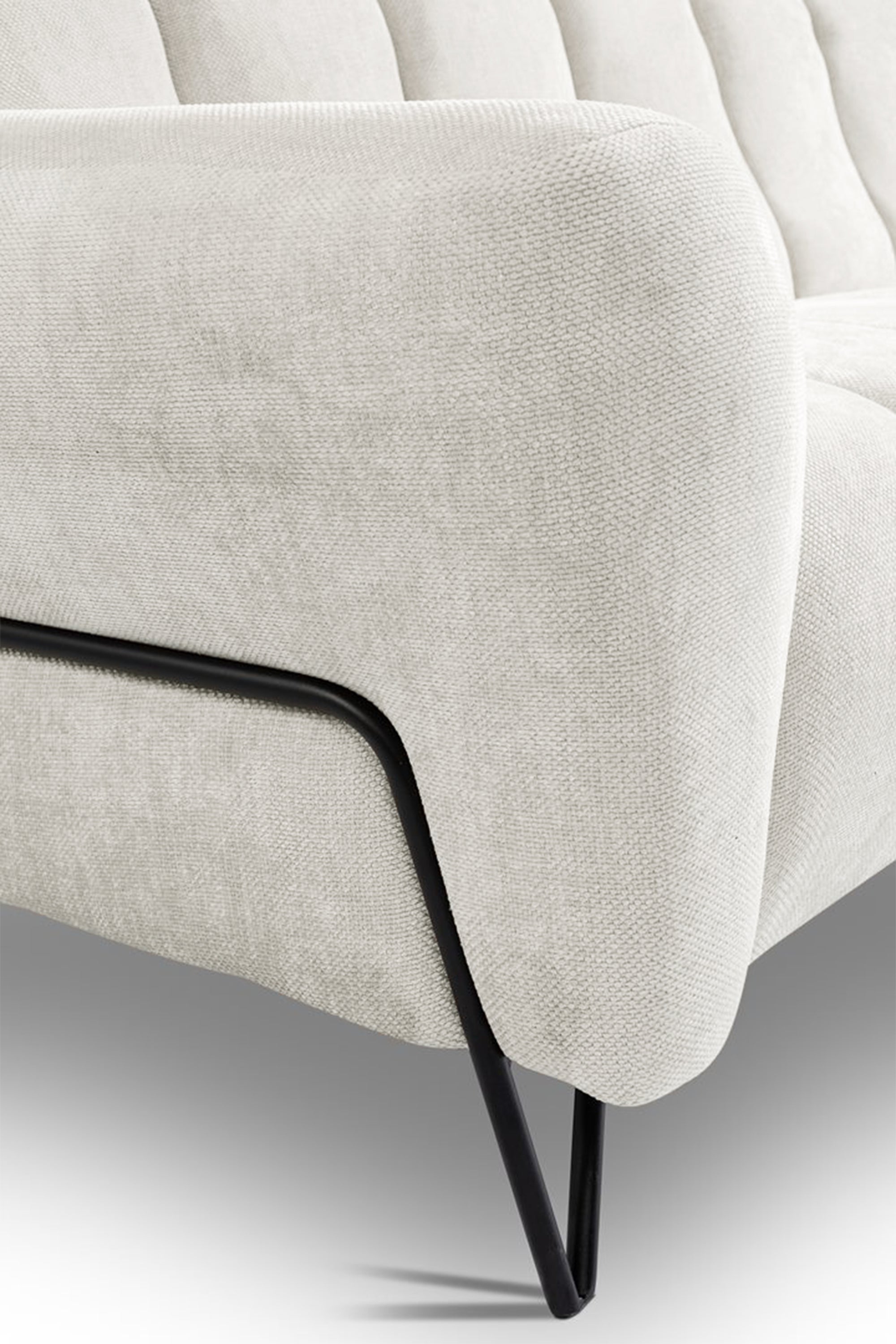 Sofa dwuosobowa Volare kremowa szenil łatwoczyszczący