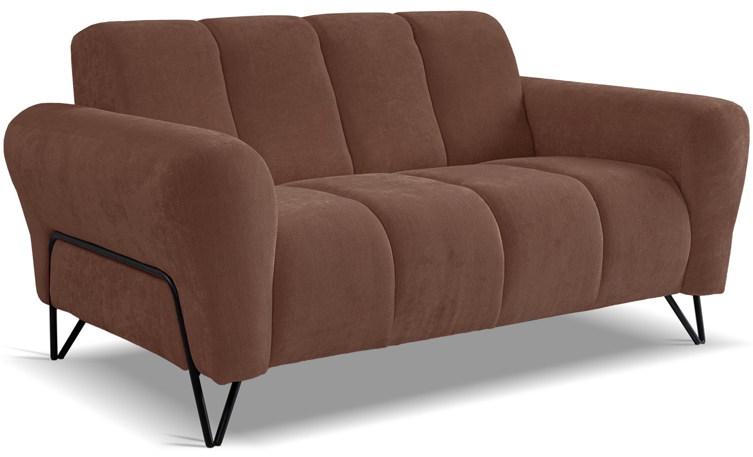 Sofa dwuosobowa Volare miedziana szenil łatwoczyszczący