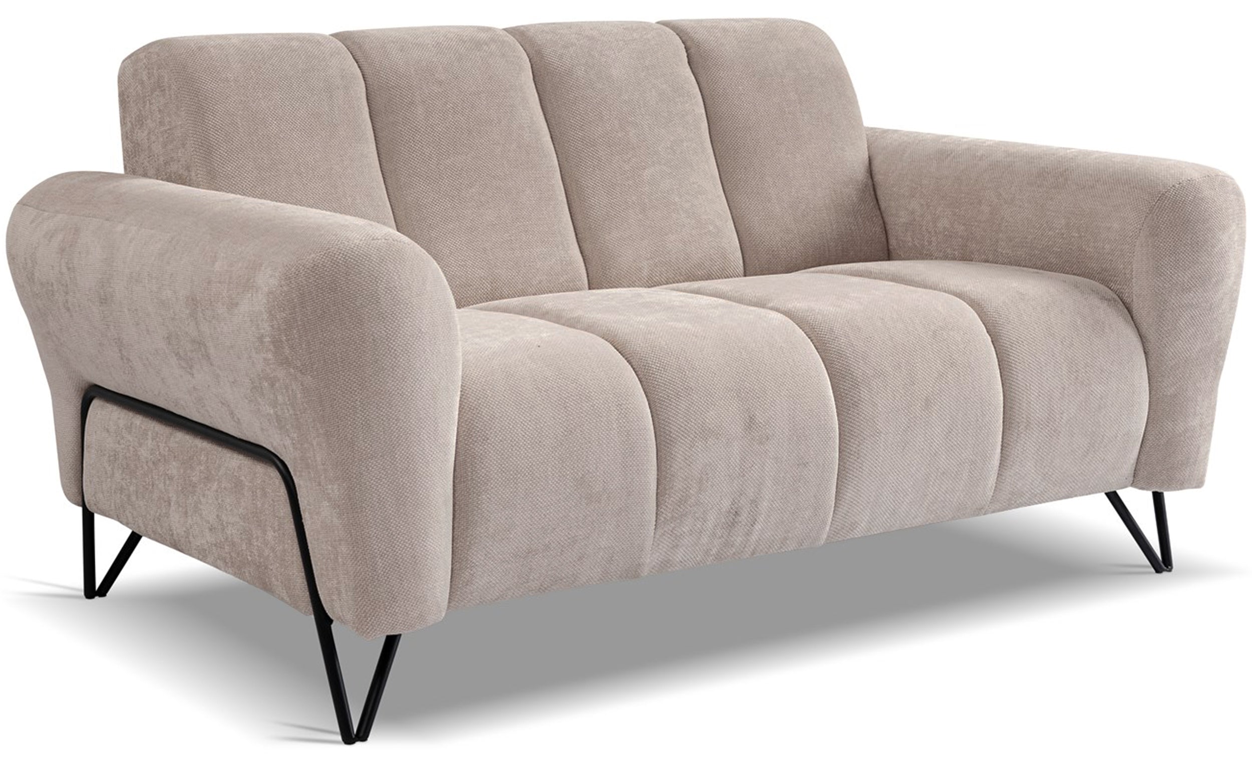 Sofa dwuosobowa Volare beżowa szenil łatwoczyszczący