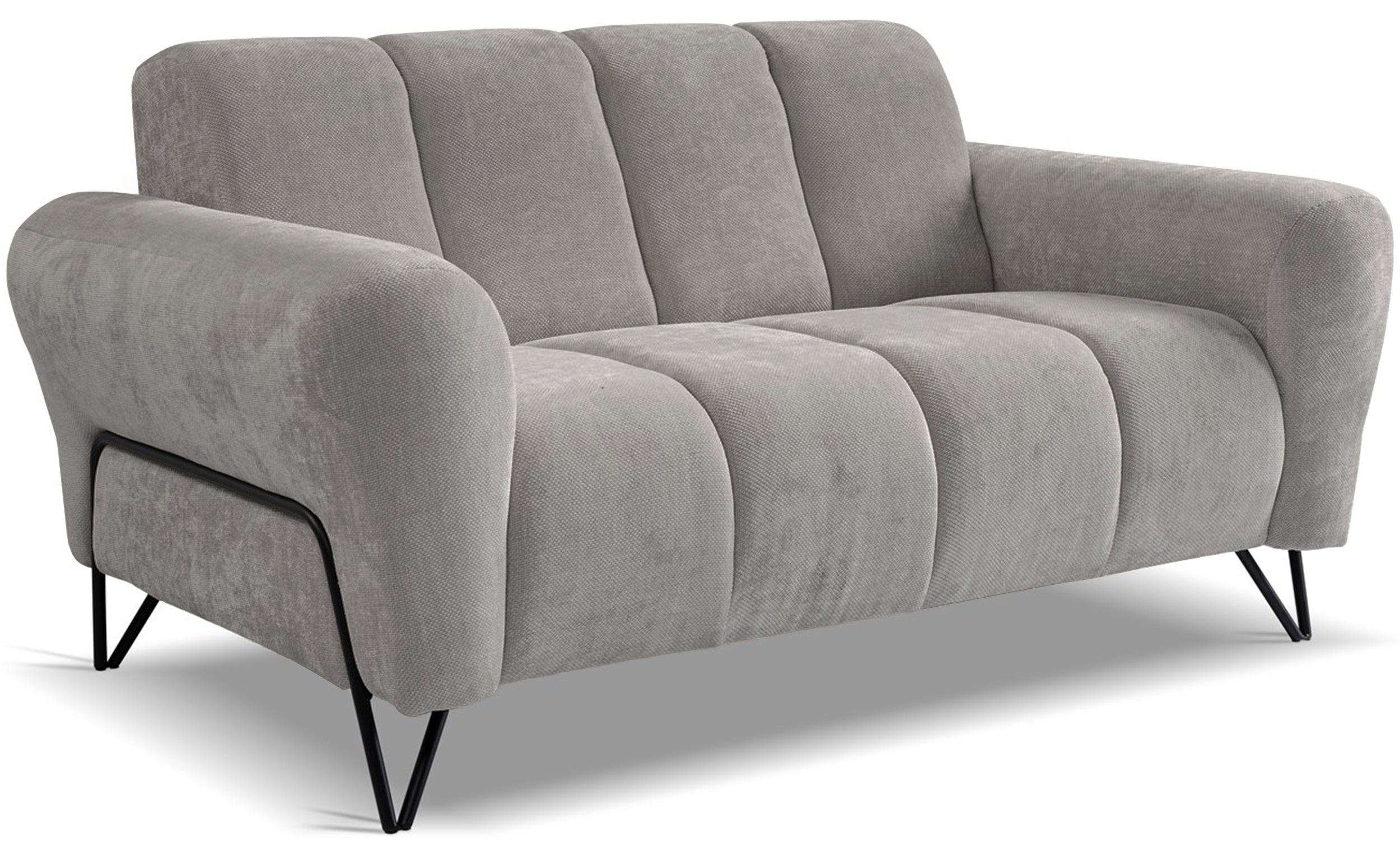 Sofa dwuosobowa Volare szarobeżowa szenil łatwoczyszczący