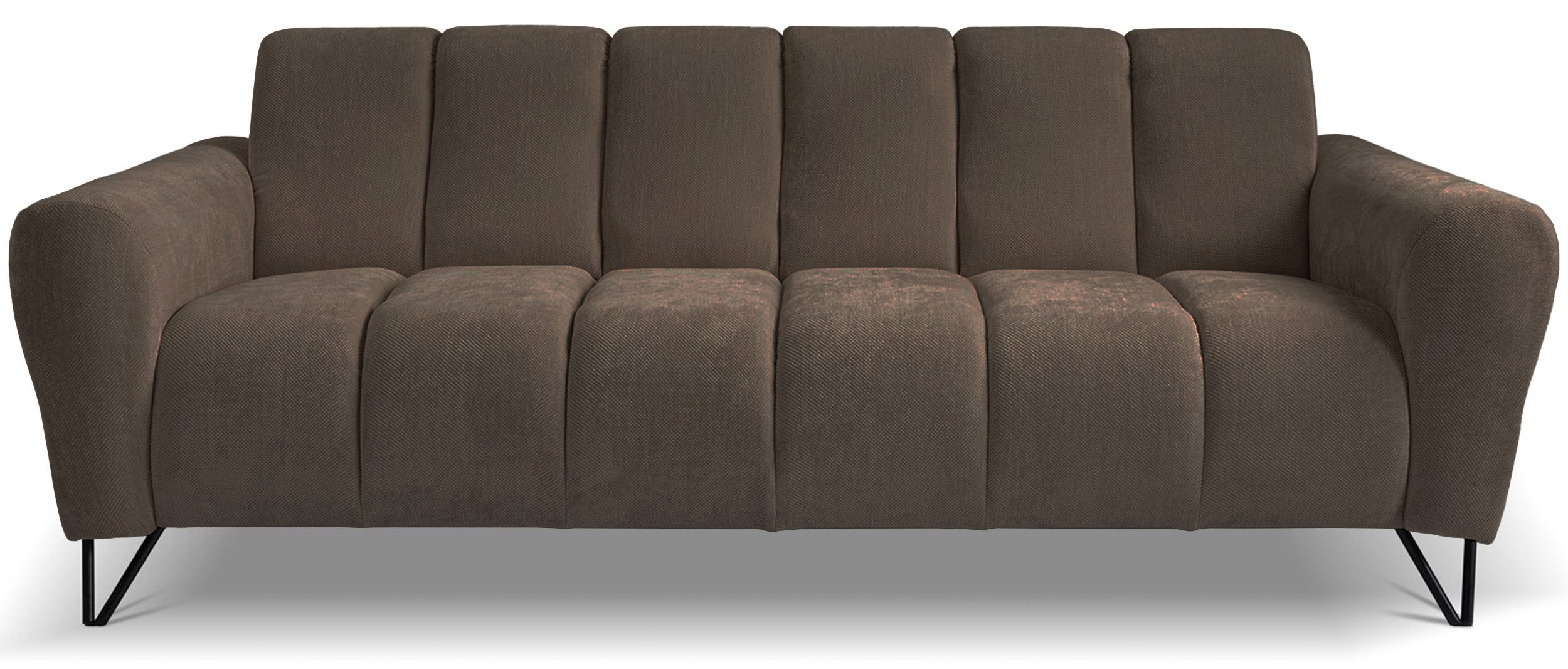Sofa trzyosobowa Volare brązowa szenil łatwoczyszczący
