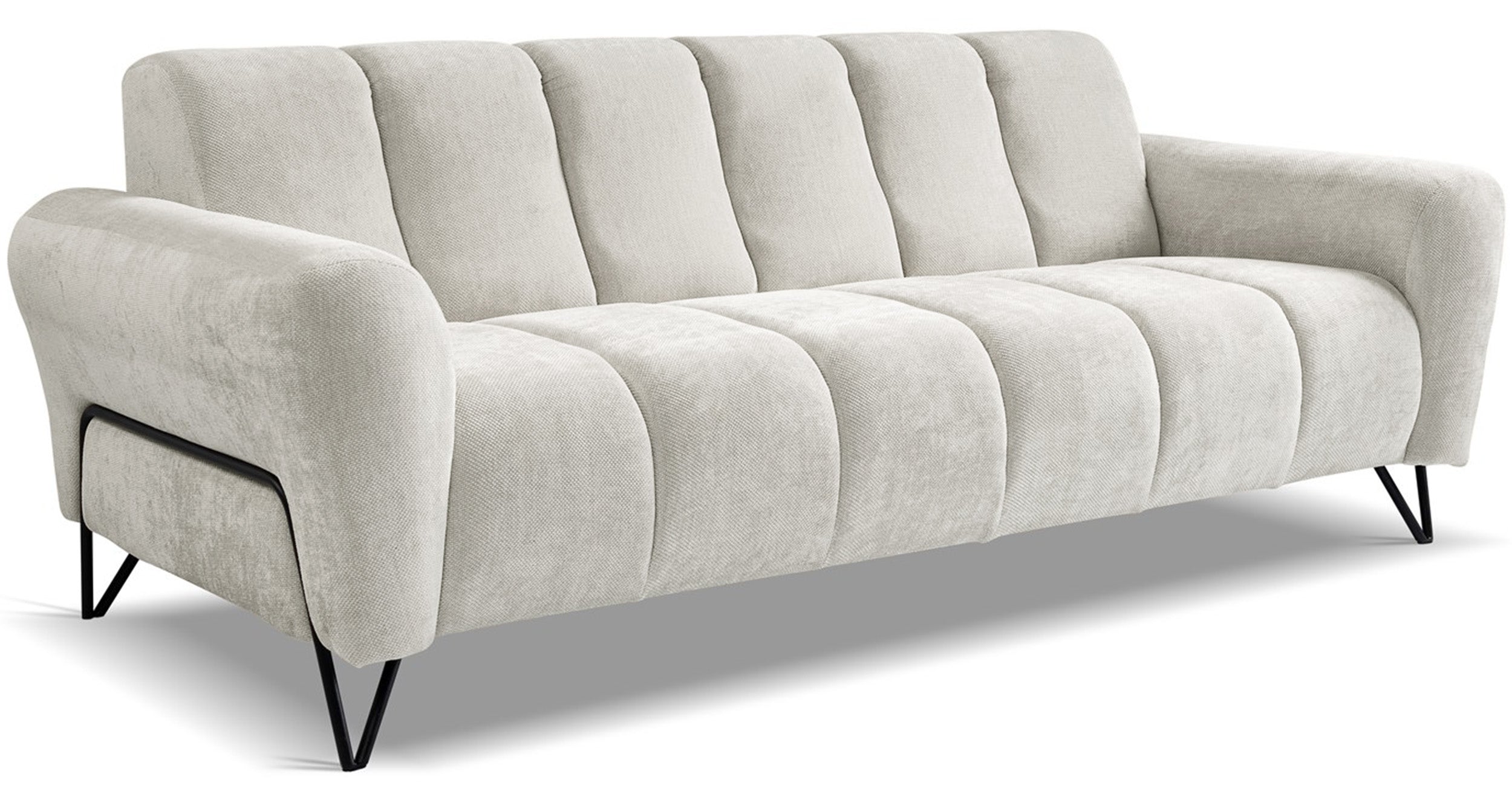 Sofa trzyosobowa Volare kremowa szenil łatwoczyszczący