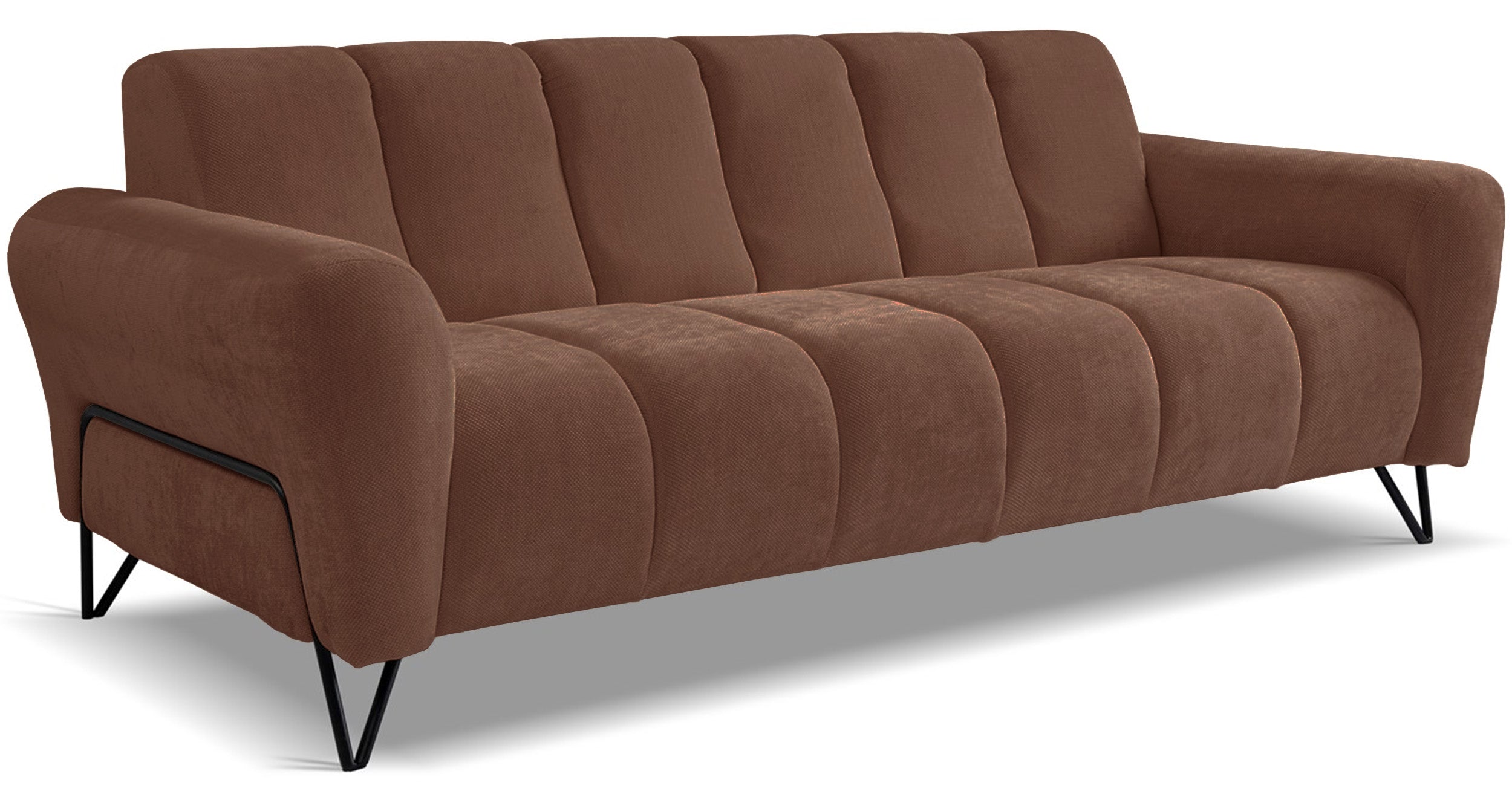 Sofa trzyosobowa Volare miedziana szenil łatwoczyszczący