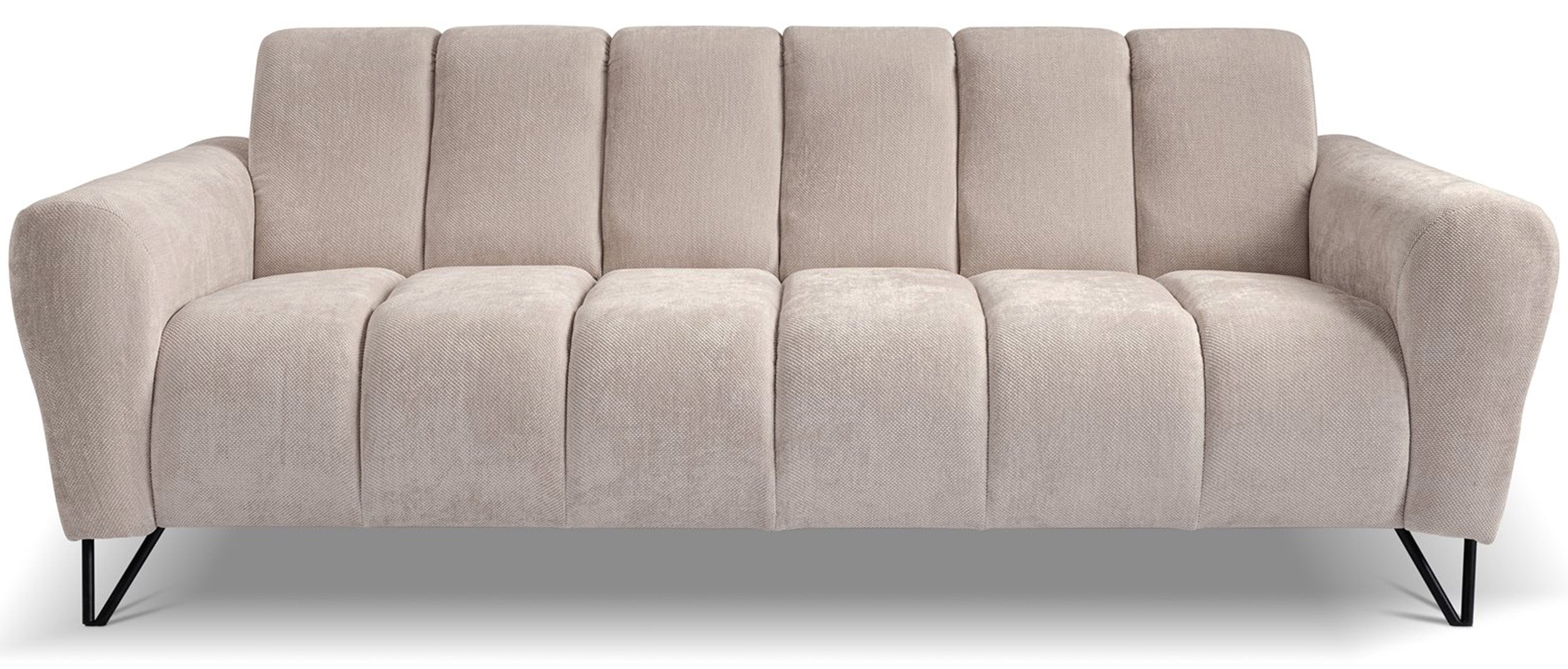 Sofa trzyosobowa Volare beżowa szenil łatwoczyszczący